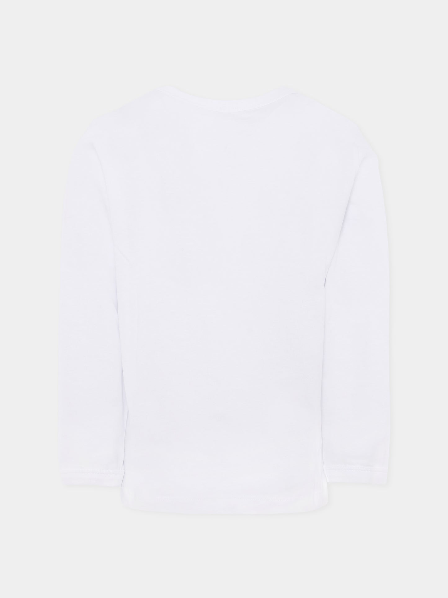 T-shirt bianca per bambino con mostro e logo,Stella Mccartney Kids,TX8Q20 Z0434 100