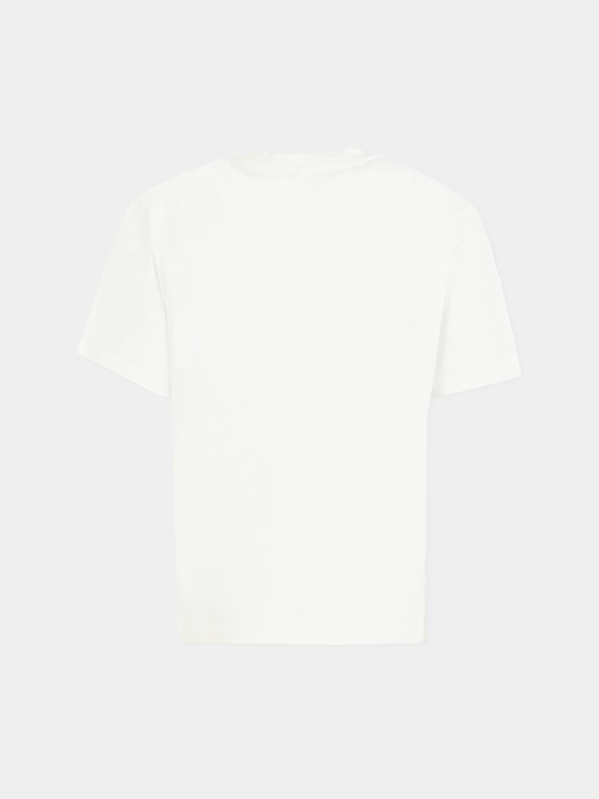 T-shirt bianca per bambino con tasca e logo,Stella Mccartney Kids,TX8R91 Z0434 100