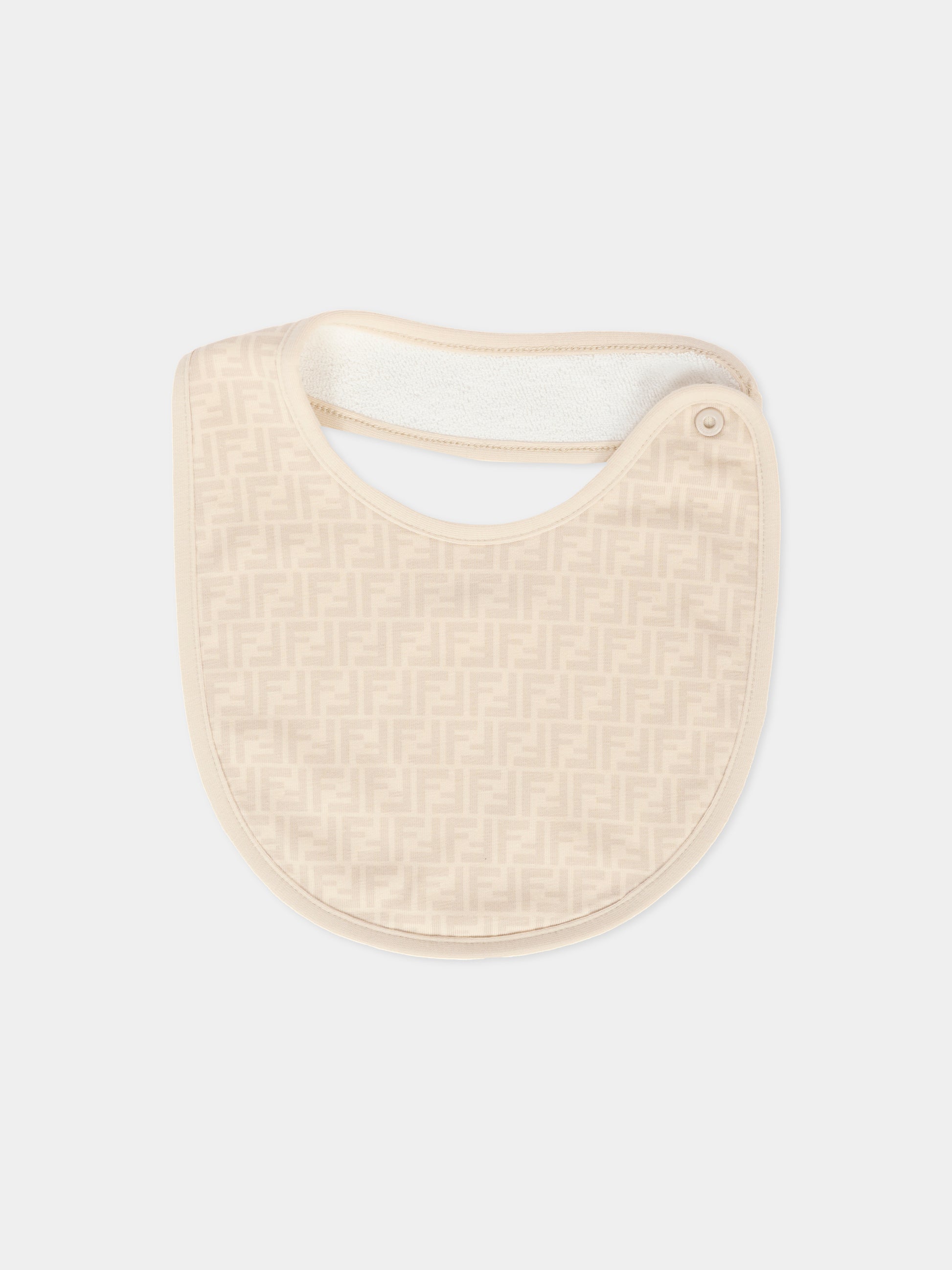 Set beige per neonati con orsetto Fendi,Fendi Kids,BUJ307 ST8 F19J5