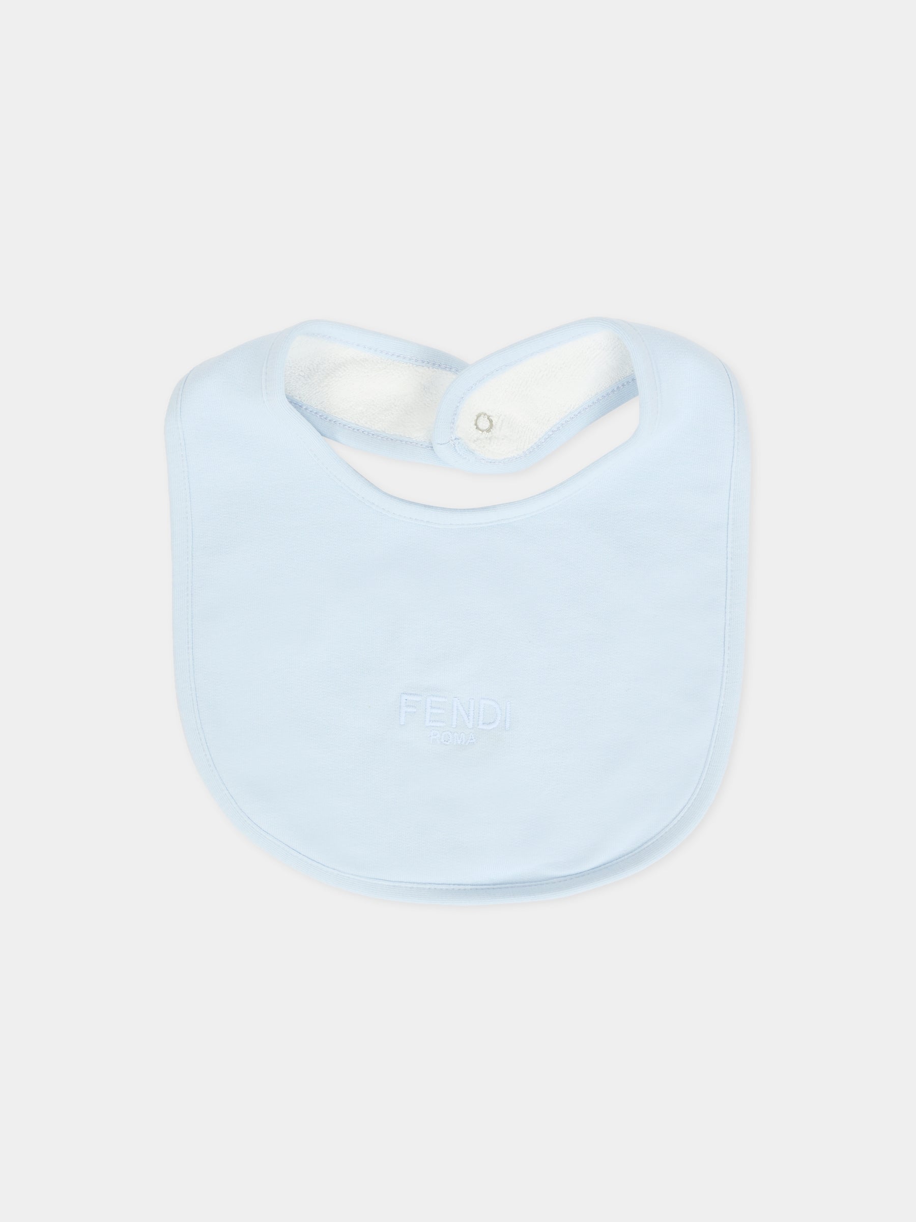 Set tutine celeste per neonato con logo,Fendi Kids,BUK146 8RA F19J4