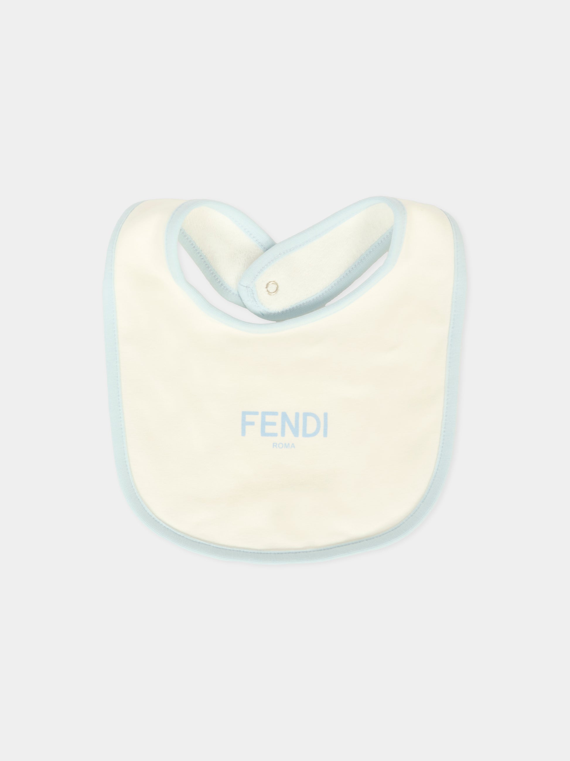 Set tutine azzurro per neonato con orsetto Fendi,Fendi Kids,BUK141 ST8 F19J4