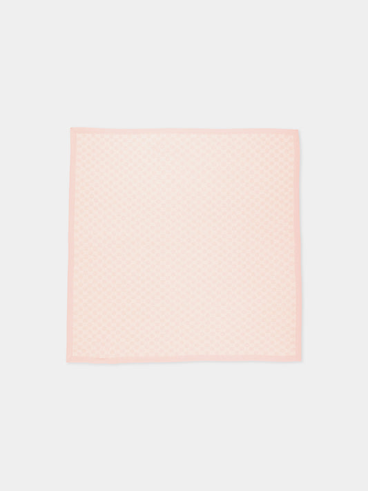 Coperta rosa Jacquard GG per neonata