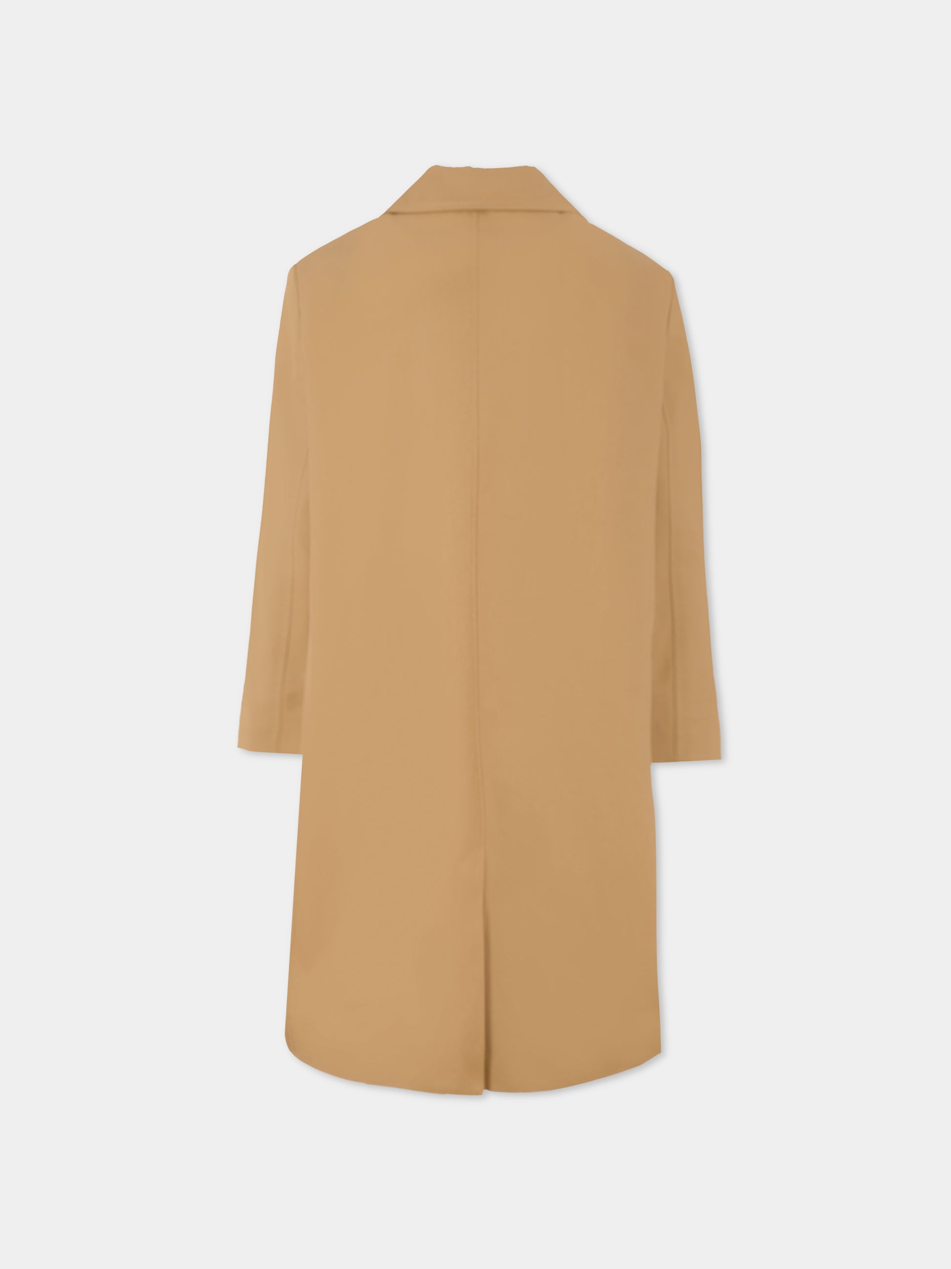 Cappotto beige per bambini con dettaglio Web,Gucci Kids,824817 XWA44 2578