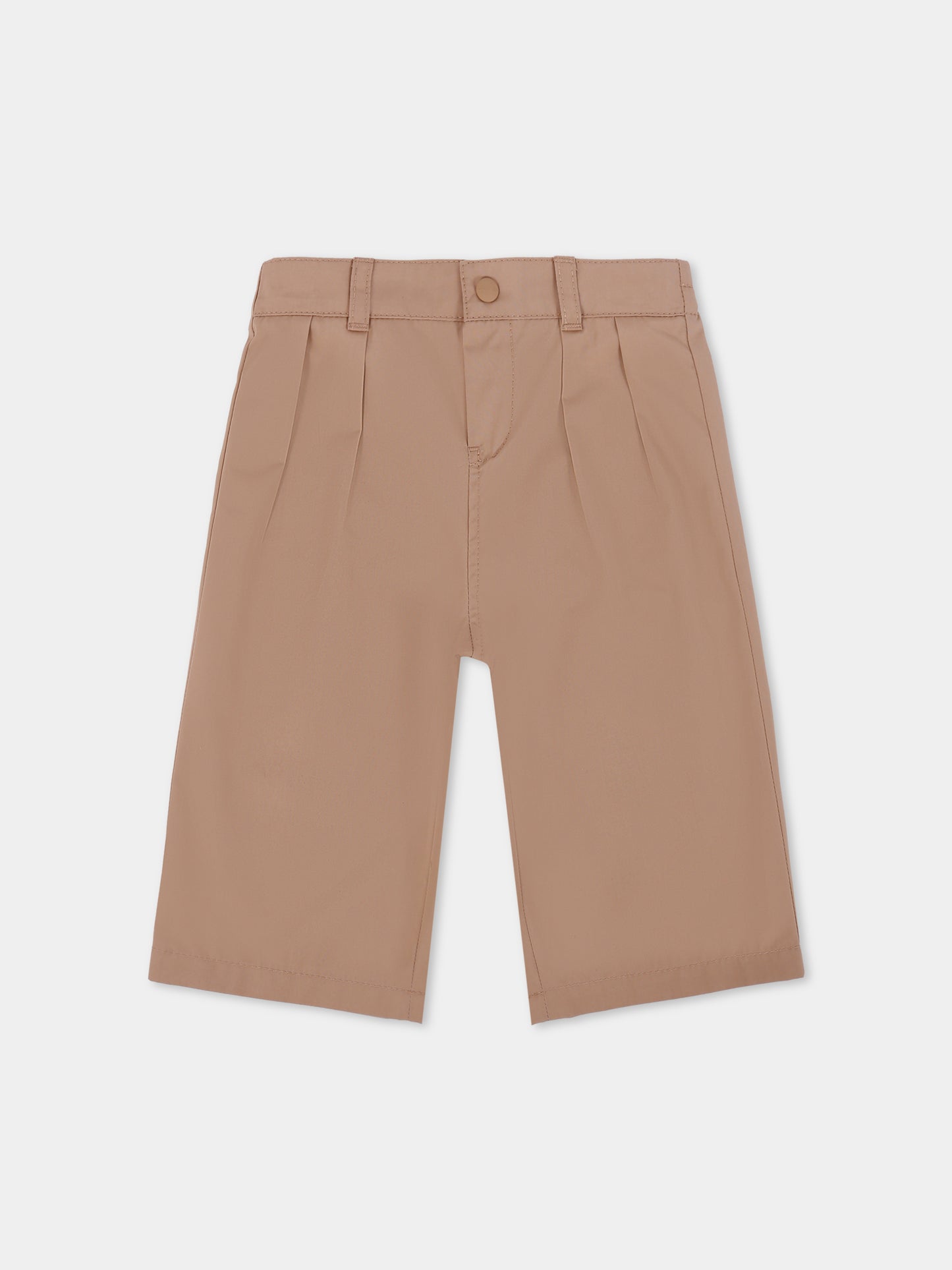 Pantaloni beige per neonato con logo,Gucci Kids,824860 XWA3V 2141