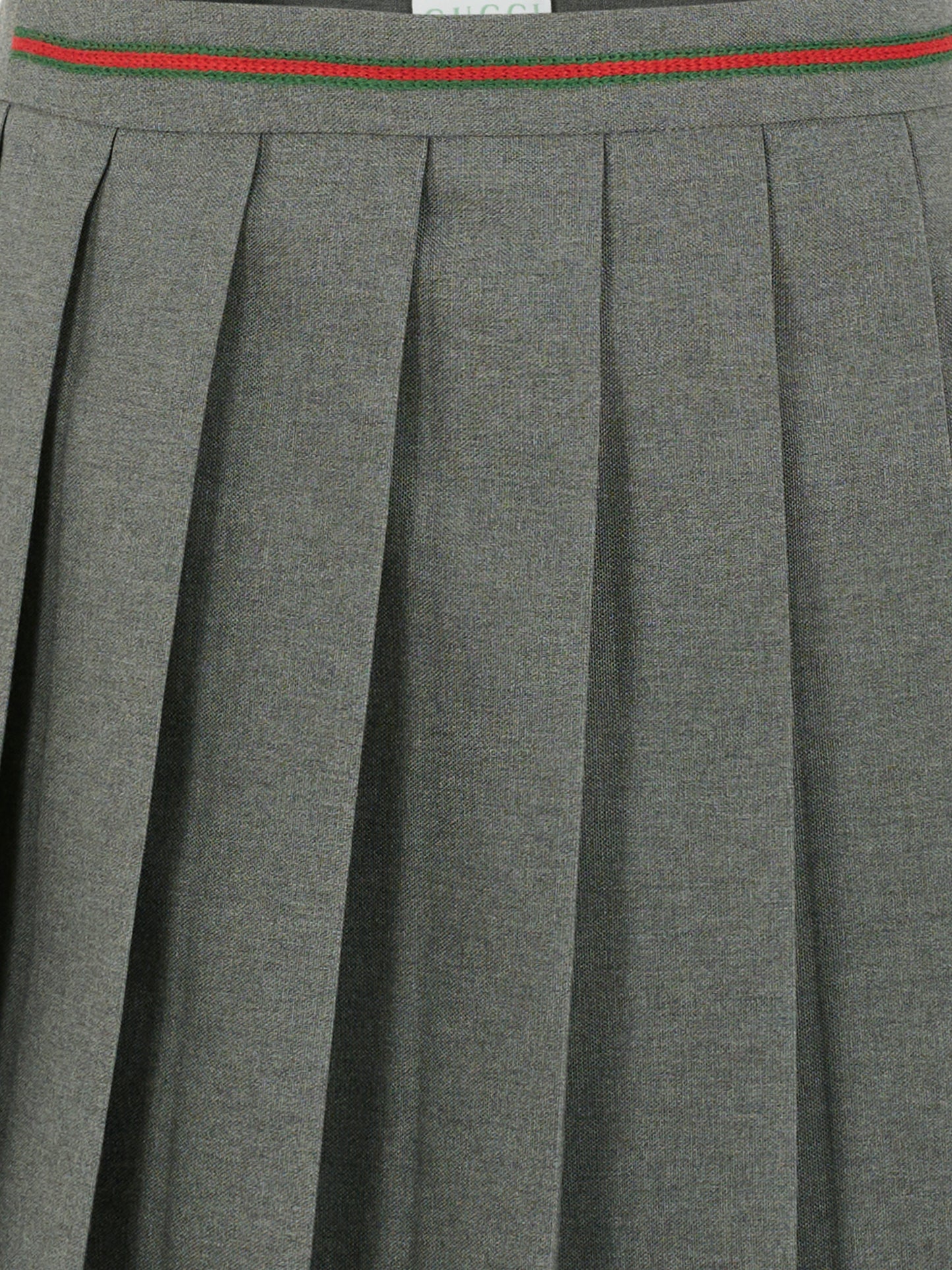 Gonna grigia per bambina con dettaglio Web,Gucci Kids,828488 XWA1Z 1401