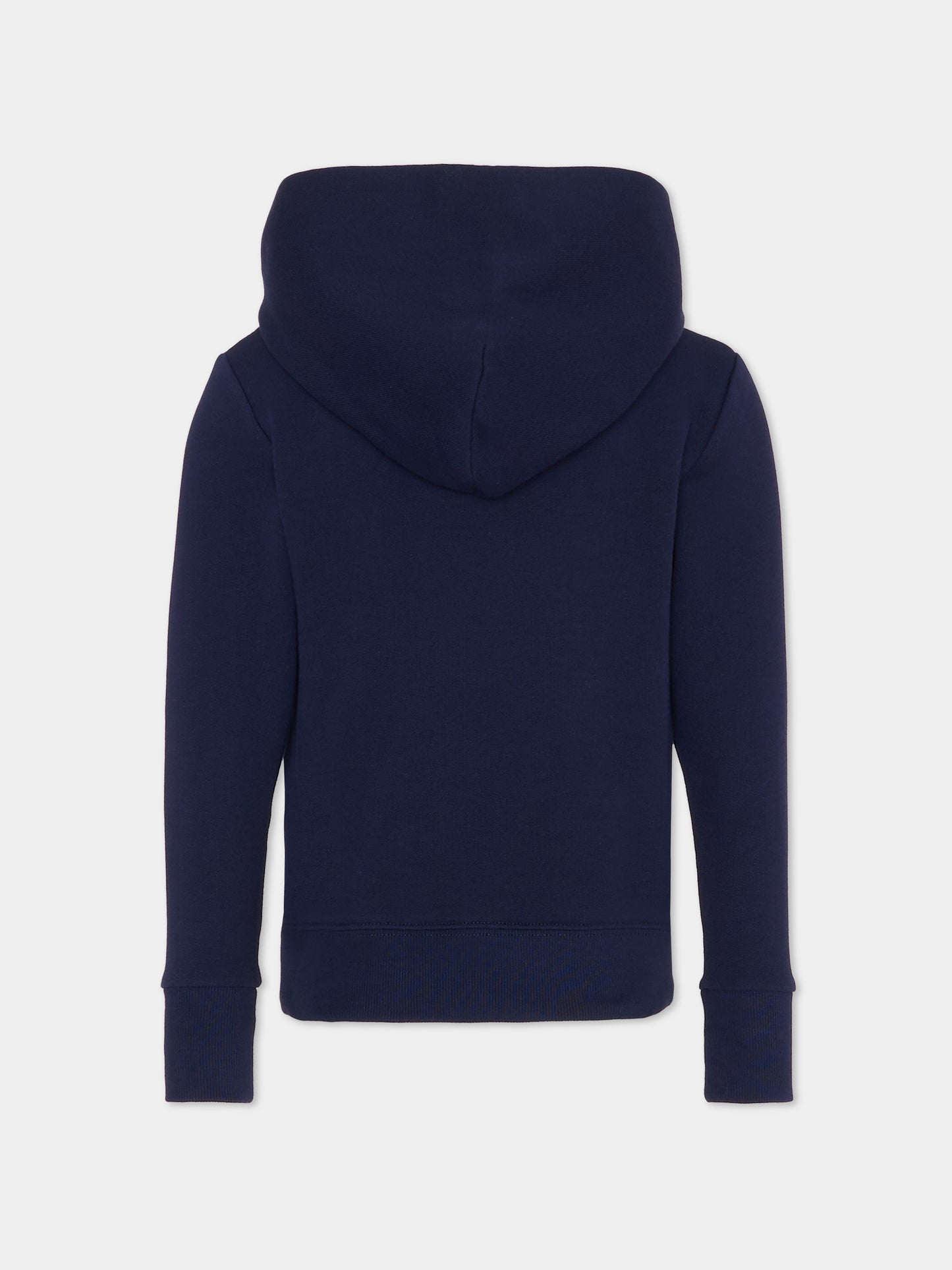 Felpa blu per bambini con logo,Gucci Kids,773379 XJHB9 4392