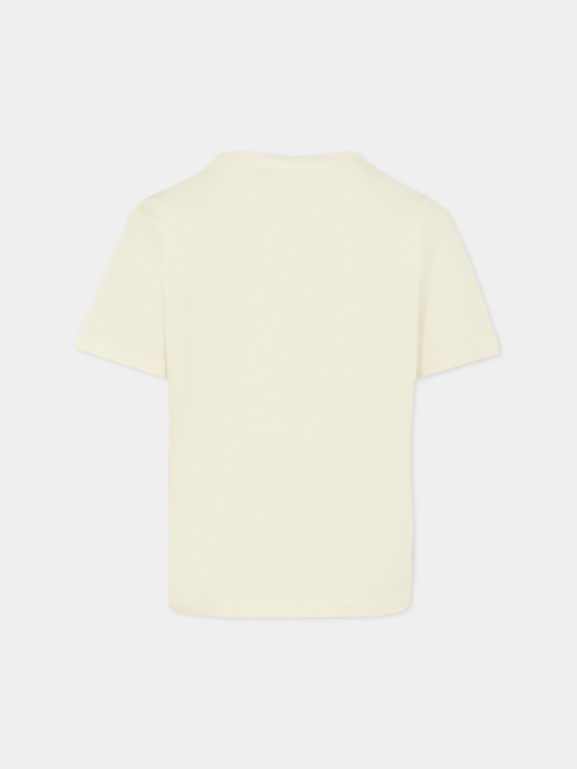 T-shirt bianca per bambini con dinosauro,Gucci Kids,575114 XJHFH 9214