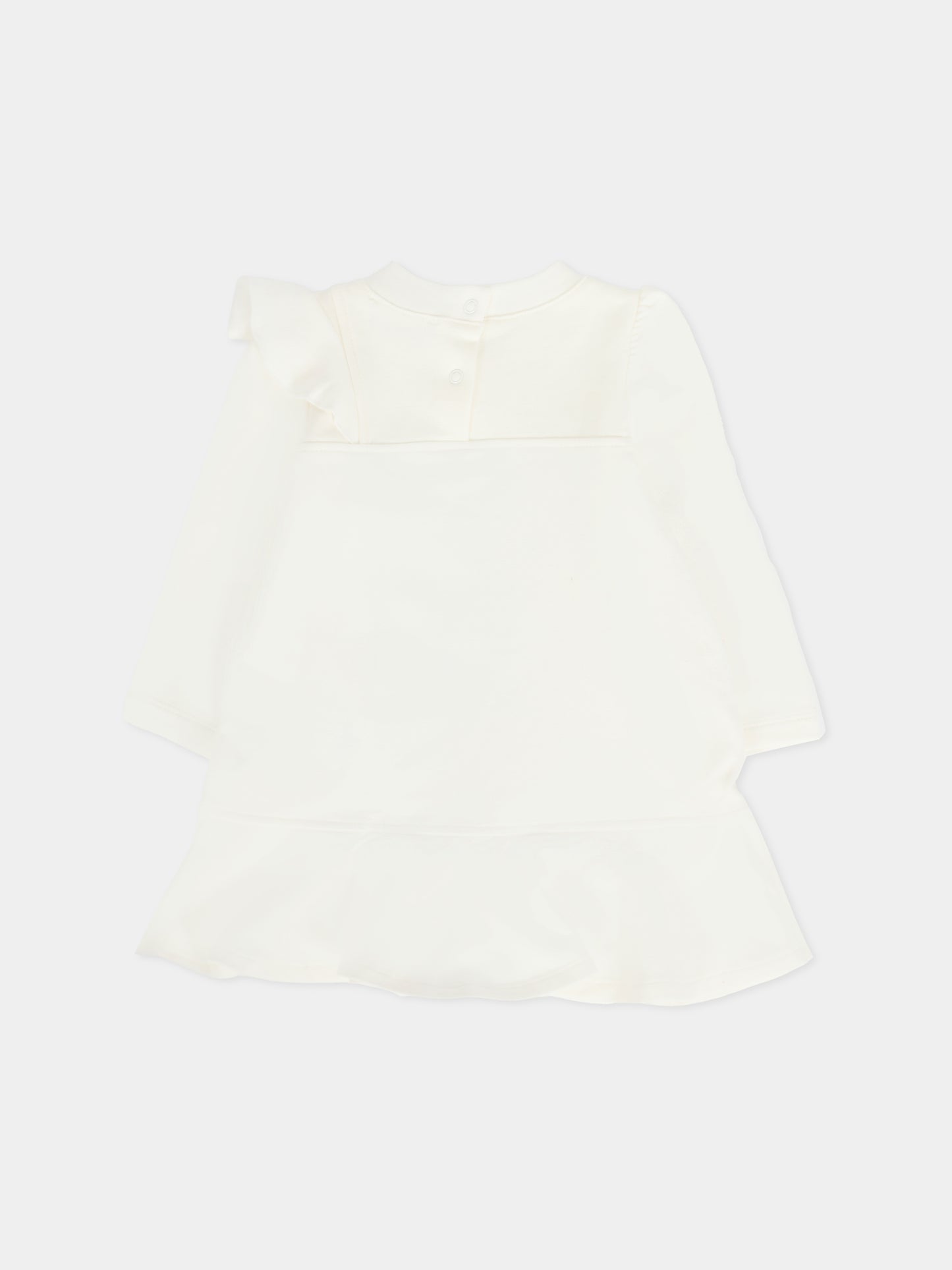 Vestito avorio per neonata con Minnie,Monnalisa,39F903 6004 0001