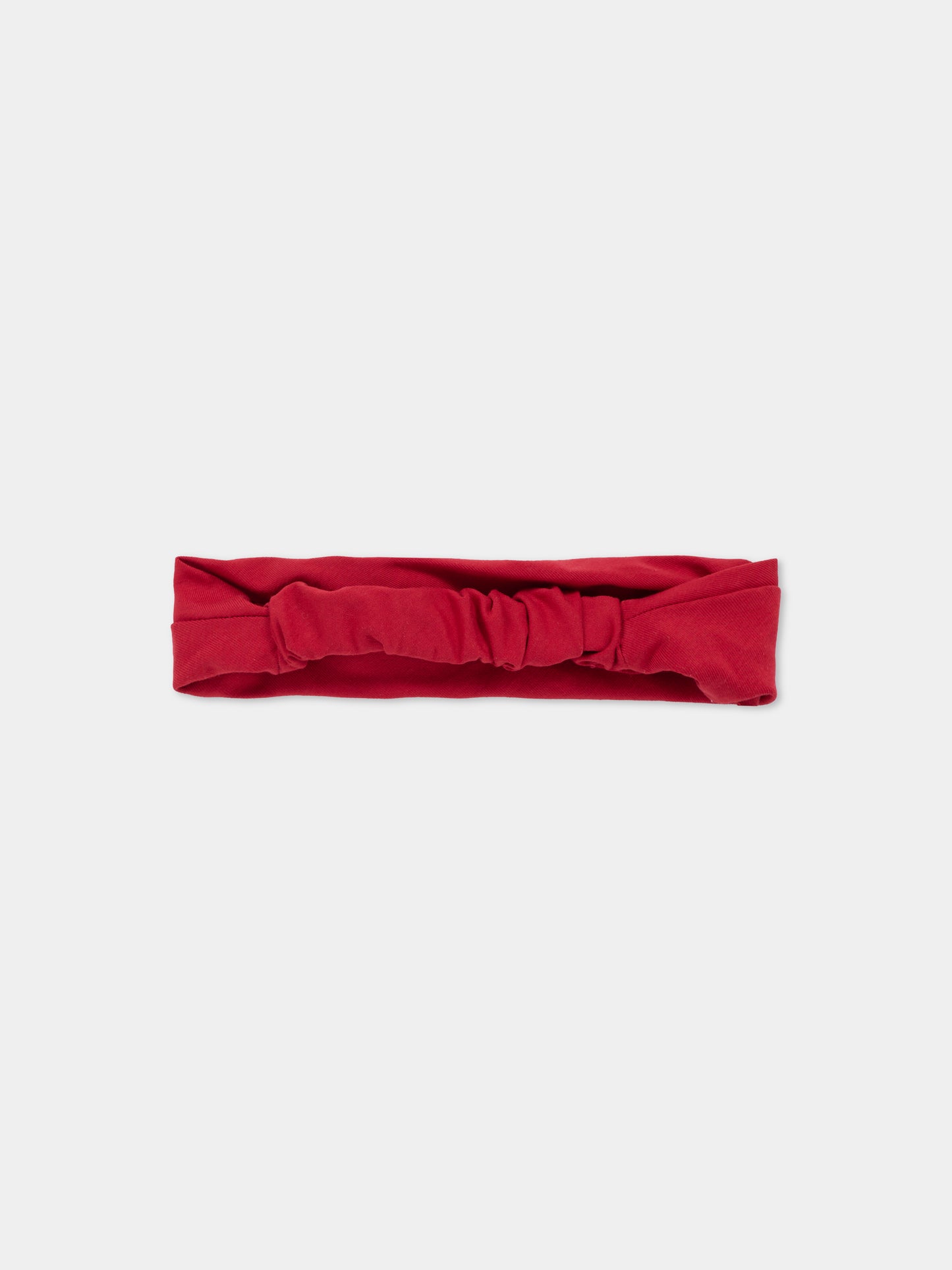 Fascia rossa per neonata con rosa,Monnalisa,73F006 6803 0043