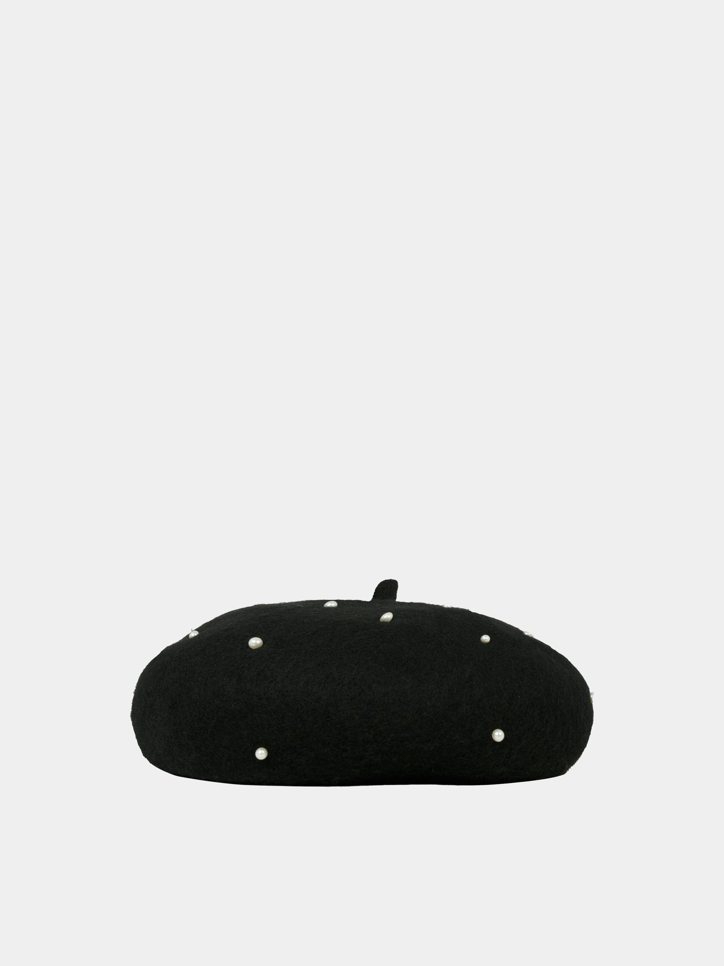 Basco nero per bambina con perle,Monnalisa,79F000 6080 0050