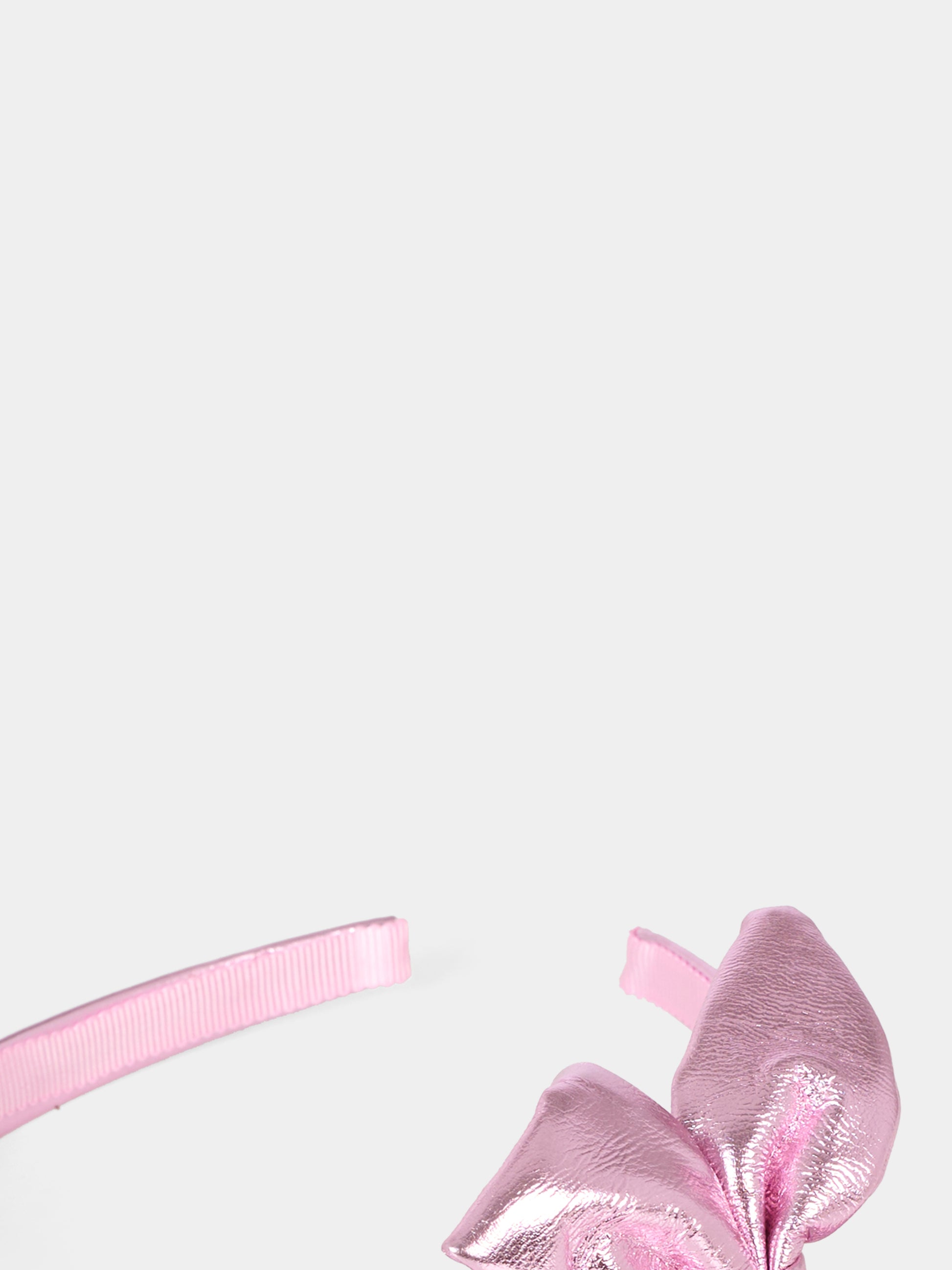 Cerchietto rosa per bambina con fiocco,Monnalisa,17F001   6073   0090