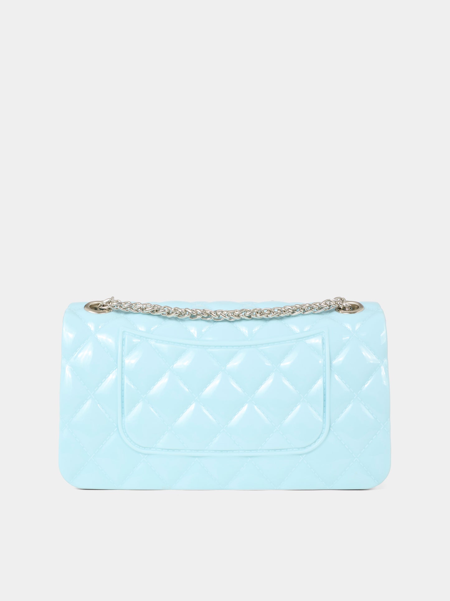 Borsa celeste per bambina con castoni,Monnalisa,17F002   6072   0058