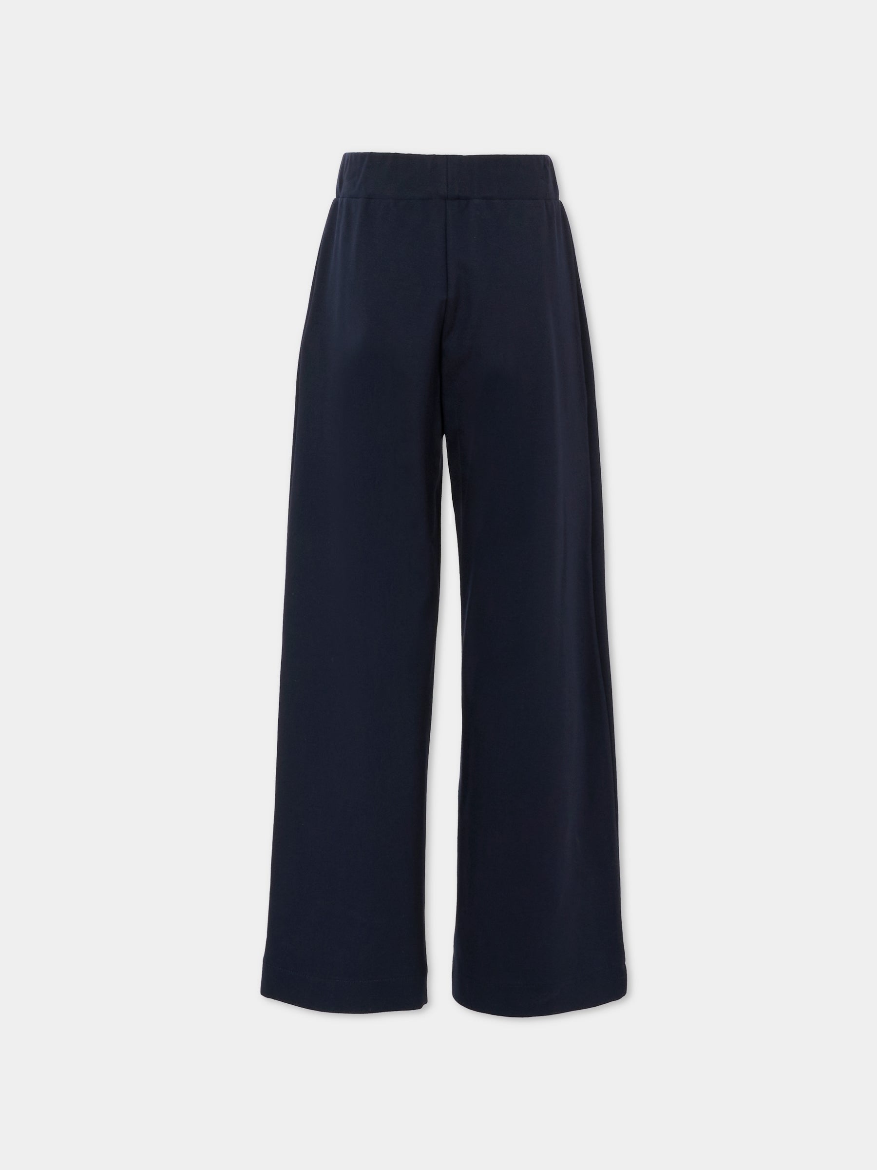 Pantaloni blu per bambina con cuore,Monnalisa,18FPAN 6225 056S