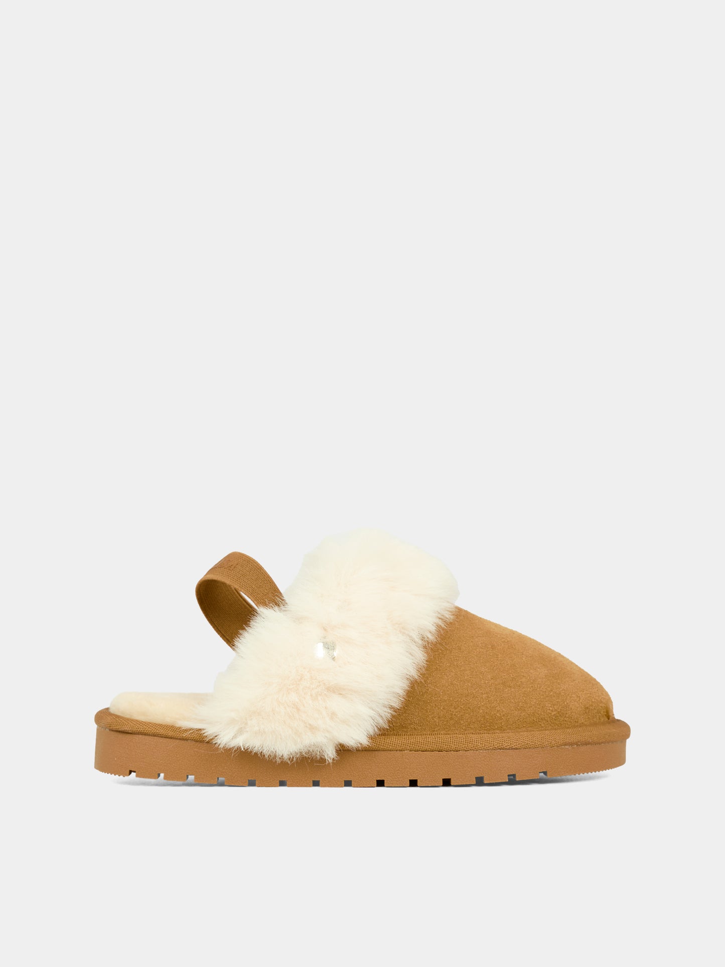 Sabot marrone per bambina con pietre,Monnalisa,8CF005 6702 0006