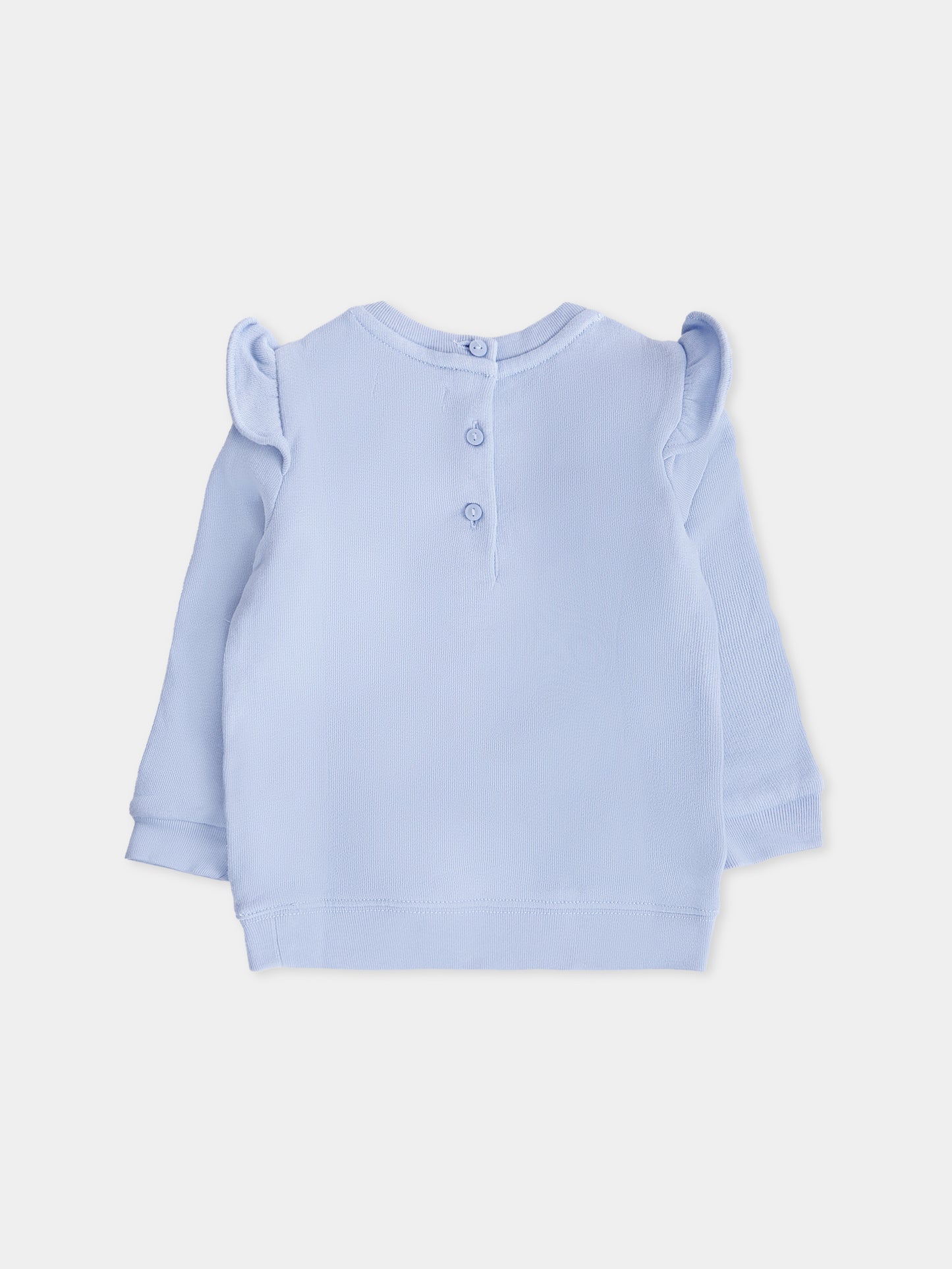 Felpa azzurra per neonata con Polo Bear,Ralph Lauren Kids,972614001