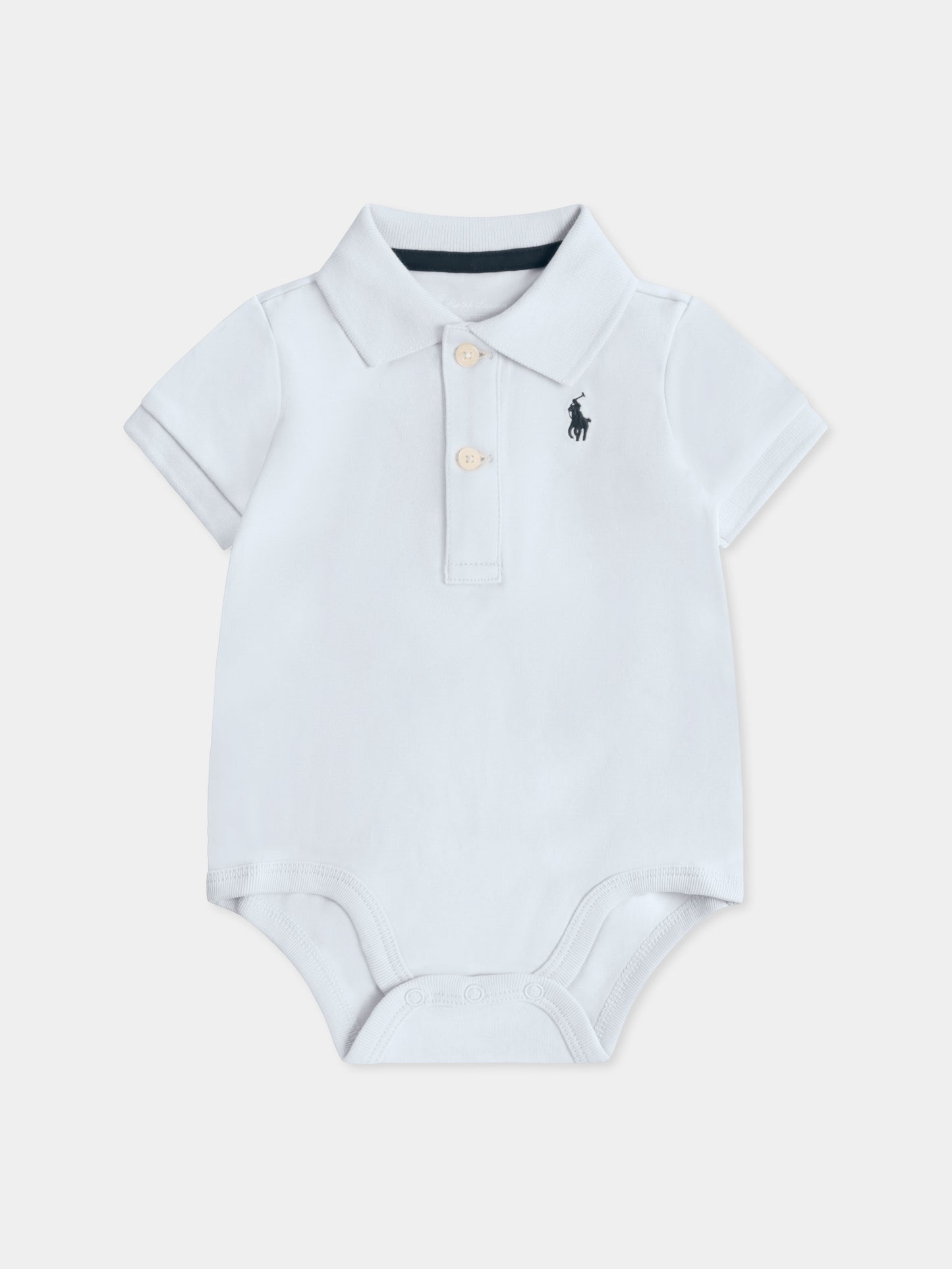 Body azzurro per neonato con cavallino