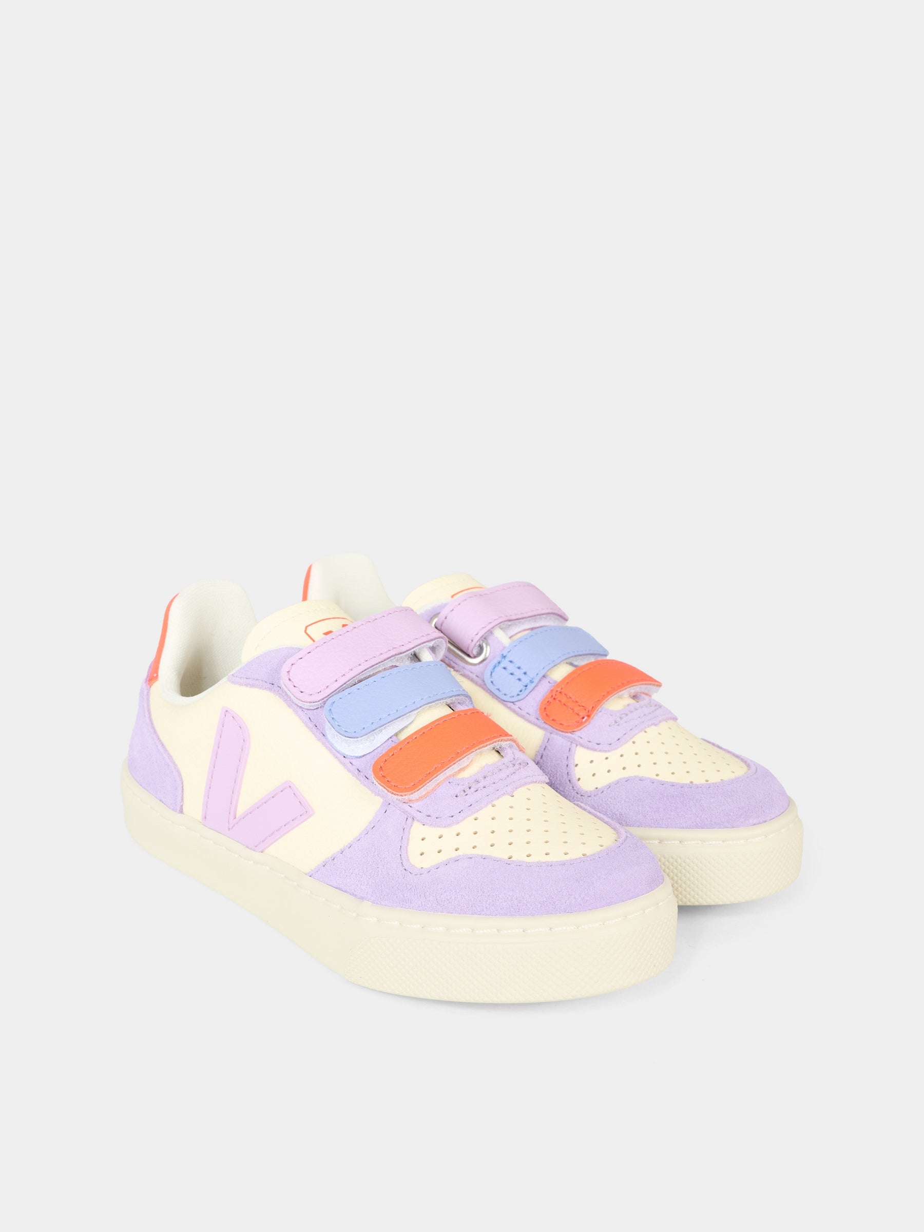Sneakers V-10 multicolor per bambina con logo,Veja,CV0520614
