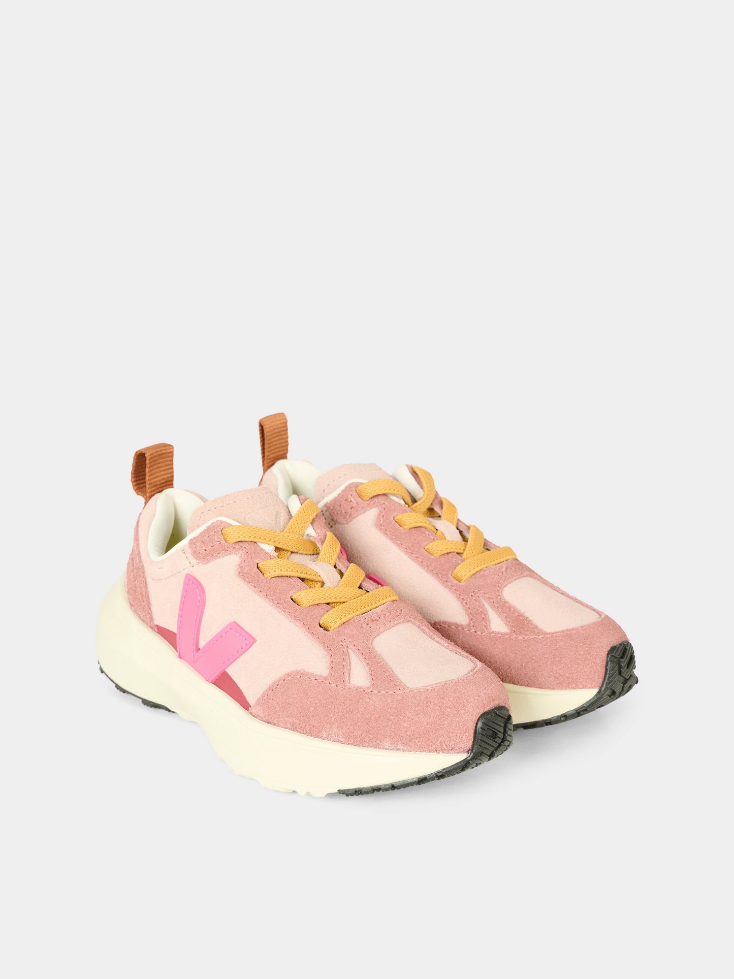 Sneakers Canary rosa per bambina con logo,Veja,YL0321025