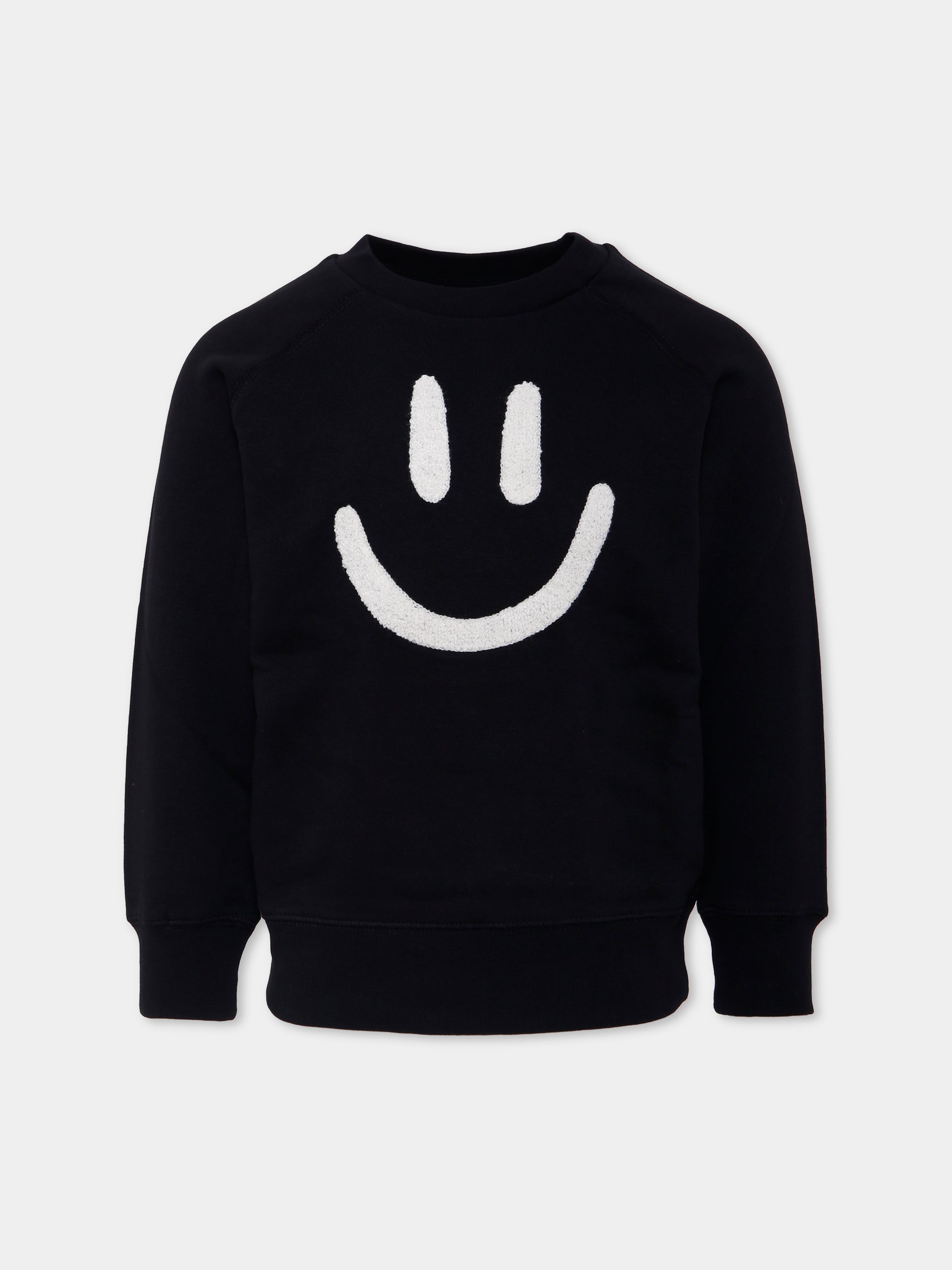 Felpa Mike nera per bambini con smile,Molo,6W25J201 0099