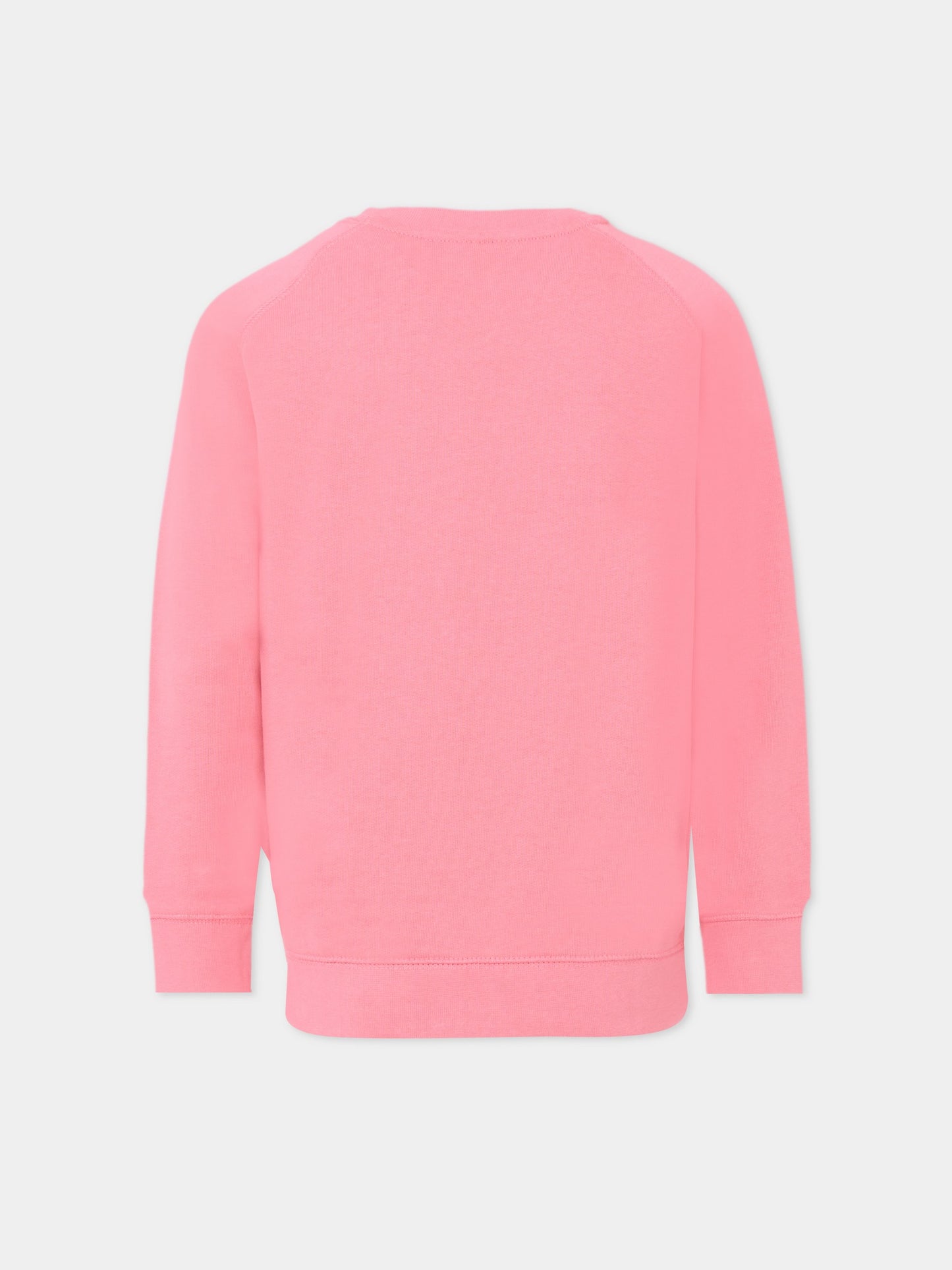 Felpa Mike rosa per bambina con smile,Molo,6W25J201 8896