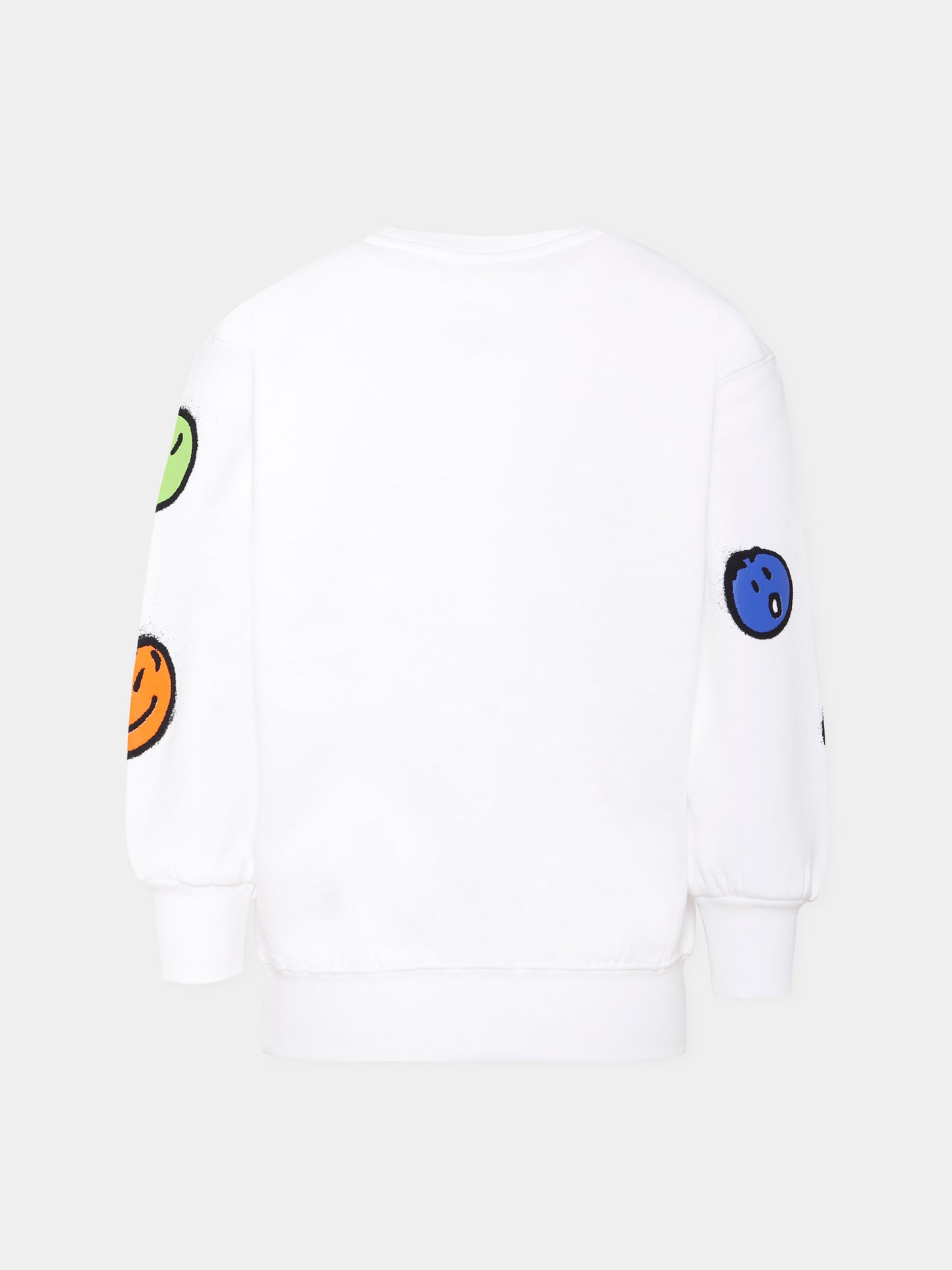 Felpa Monti bianca per bambini con smile multicolor,Molo,6W25J211 5474