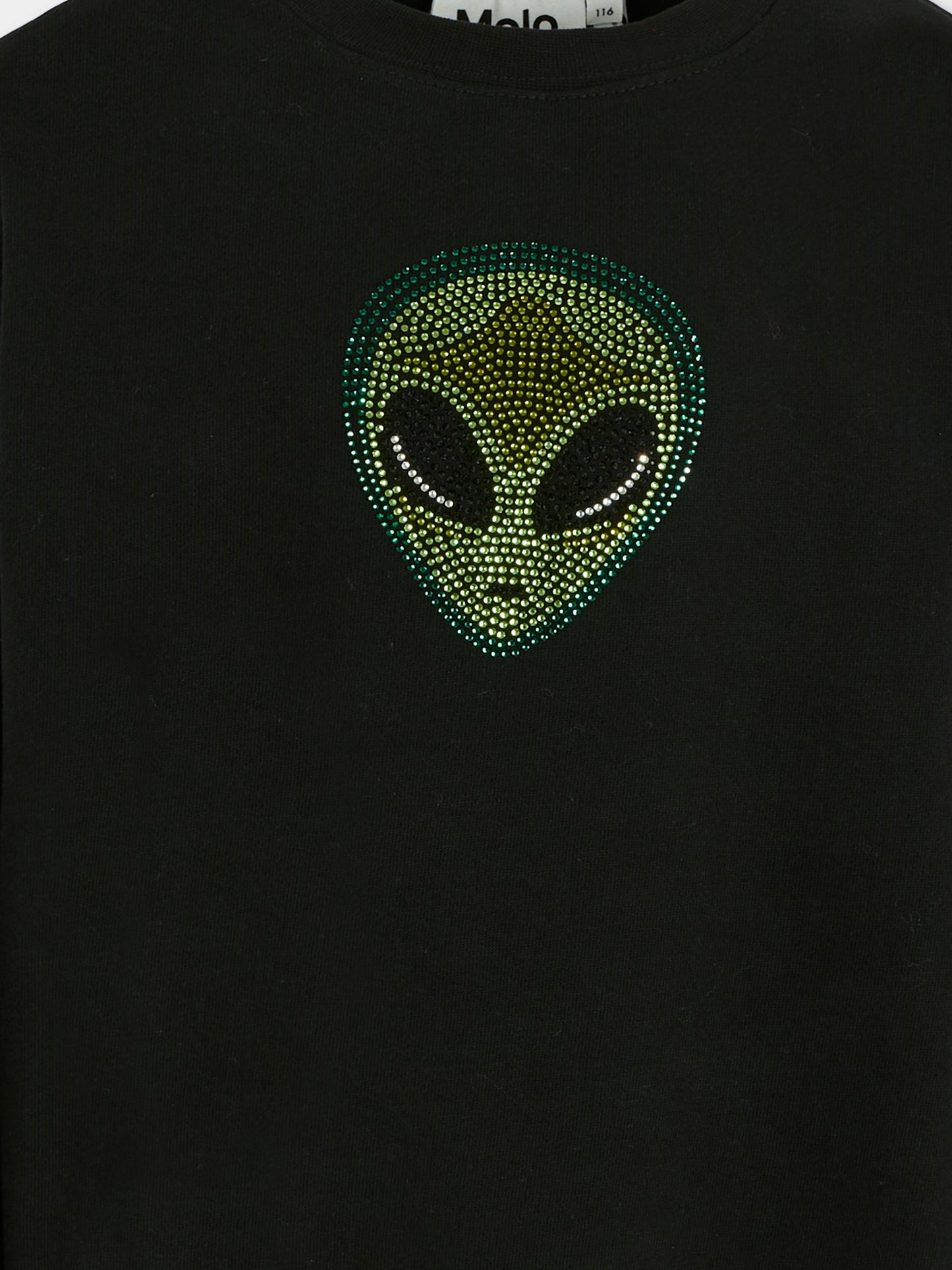 Felpa Monti nera per bambino con alieno,Molo,6W25J211 9615