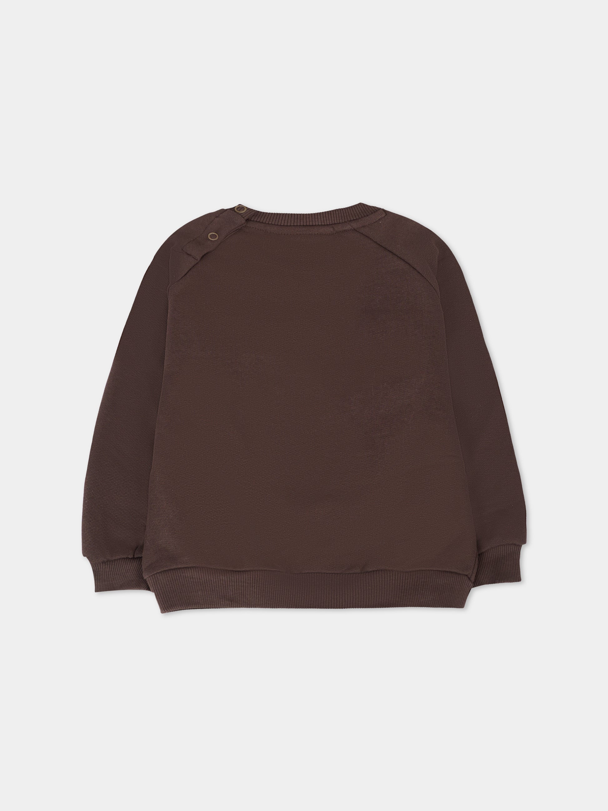 Felpa Disc marrone per neonati con orso,Molo,6W25J212 5522