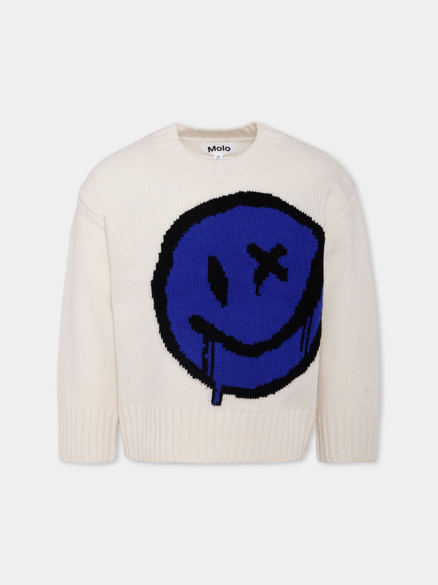 Maglione Brian avorio per bambini con smile,Molo,6W25K207 9639