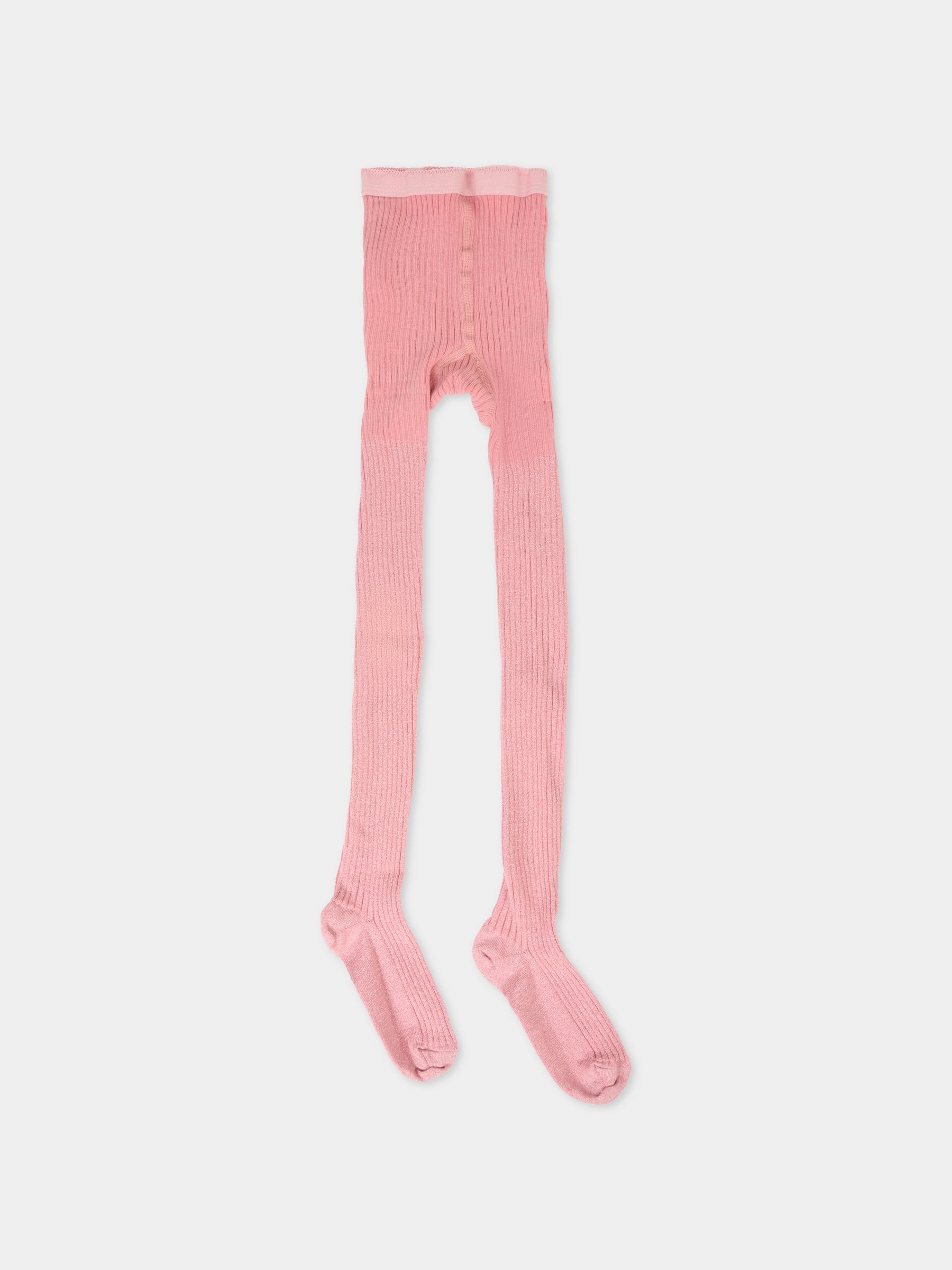 Collant rosa per bambina con lurex,Molo,7W25G202 5564