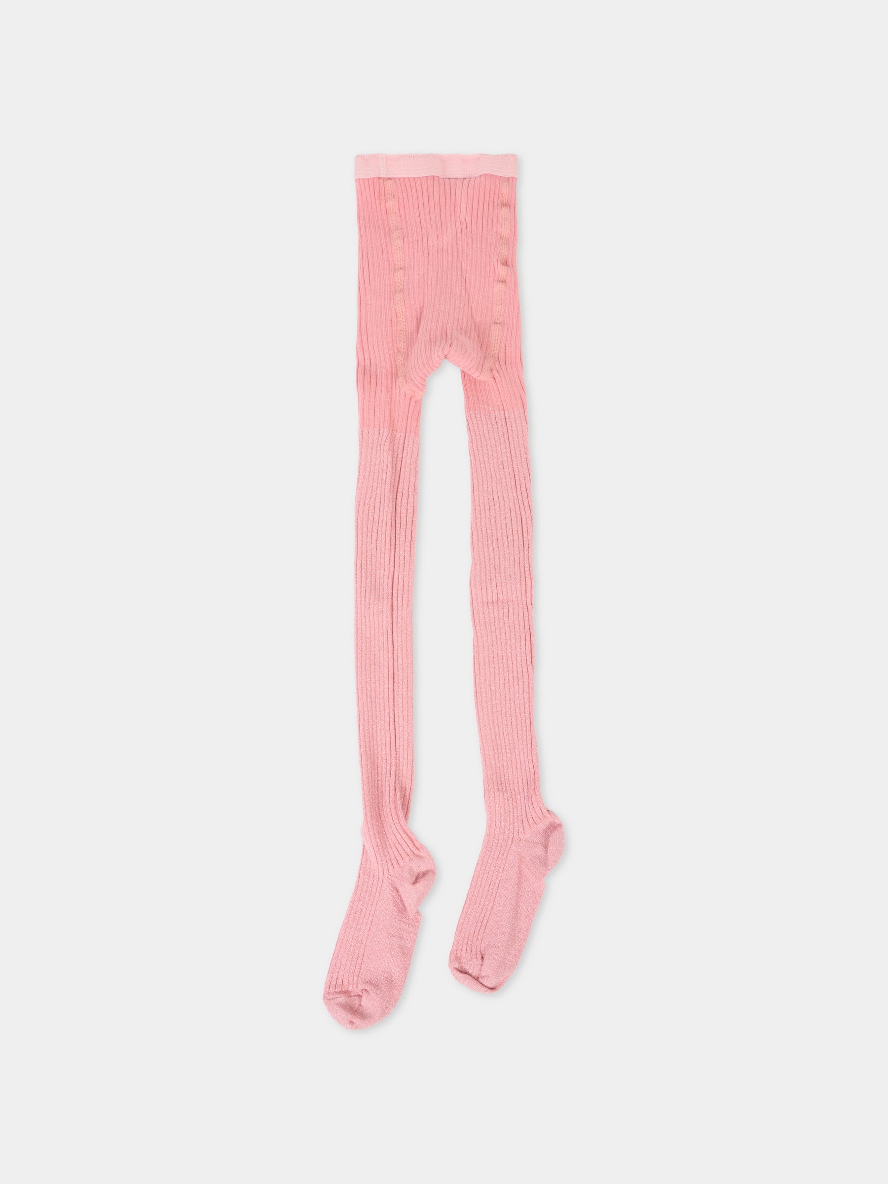 Collant rosa per bambina con lurex,Molo,7W25G202 5564