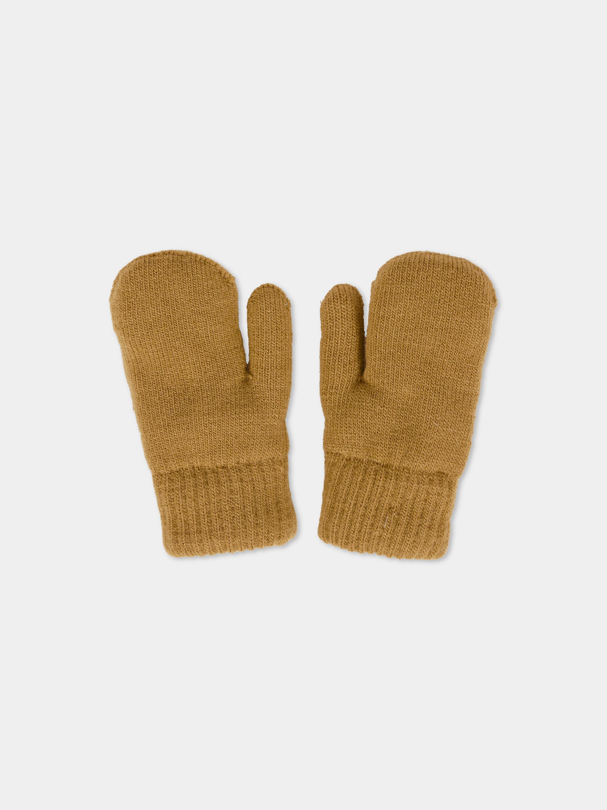Guanti beige per bambini con cane,Molo,7W25S102 5510