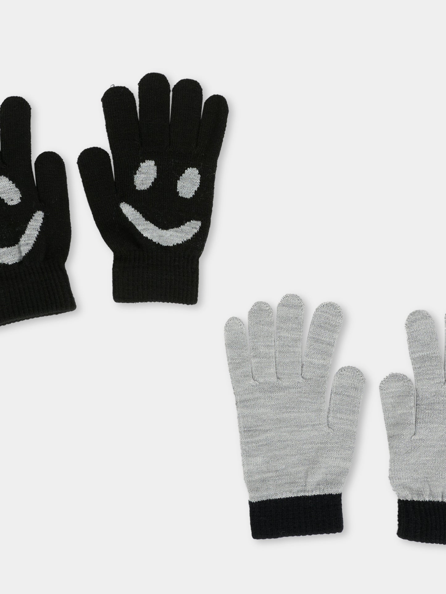 Set guanti nero per bambini con smile,Molo,7W25S202 0099