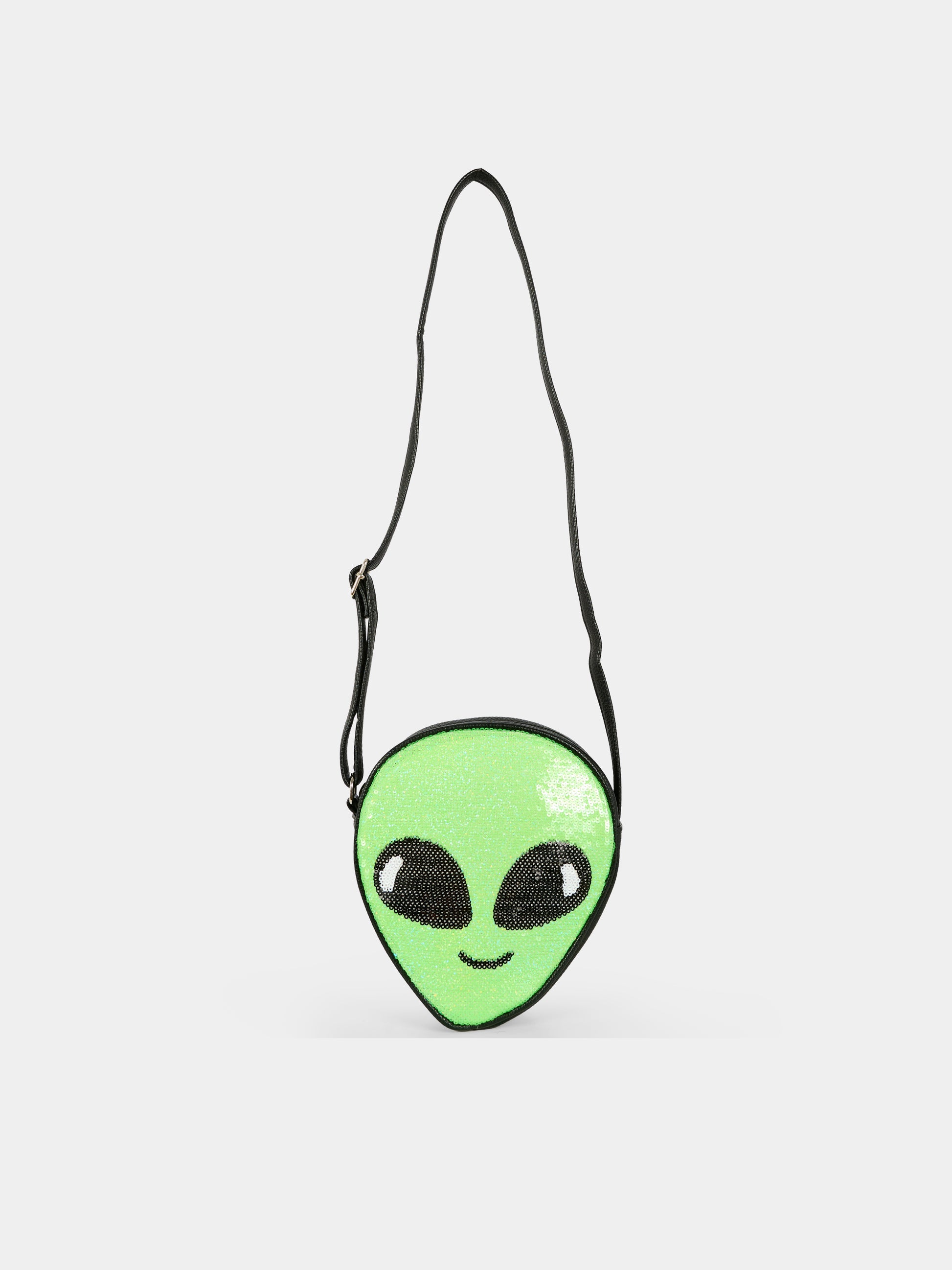 Borsa verde per bambina con alieno,Molo,7W25V106 5530