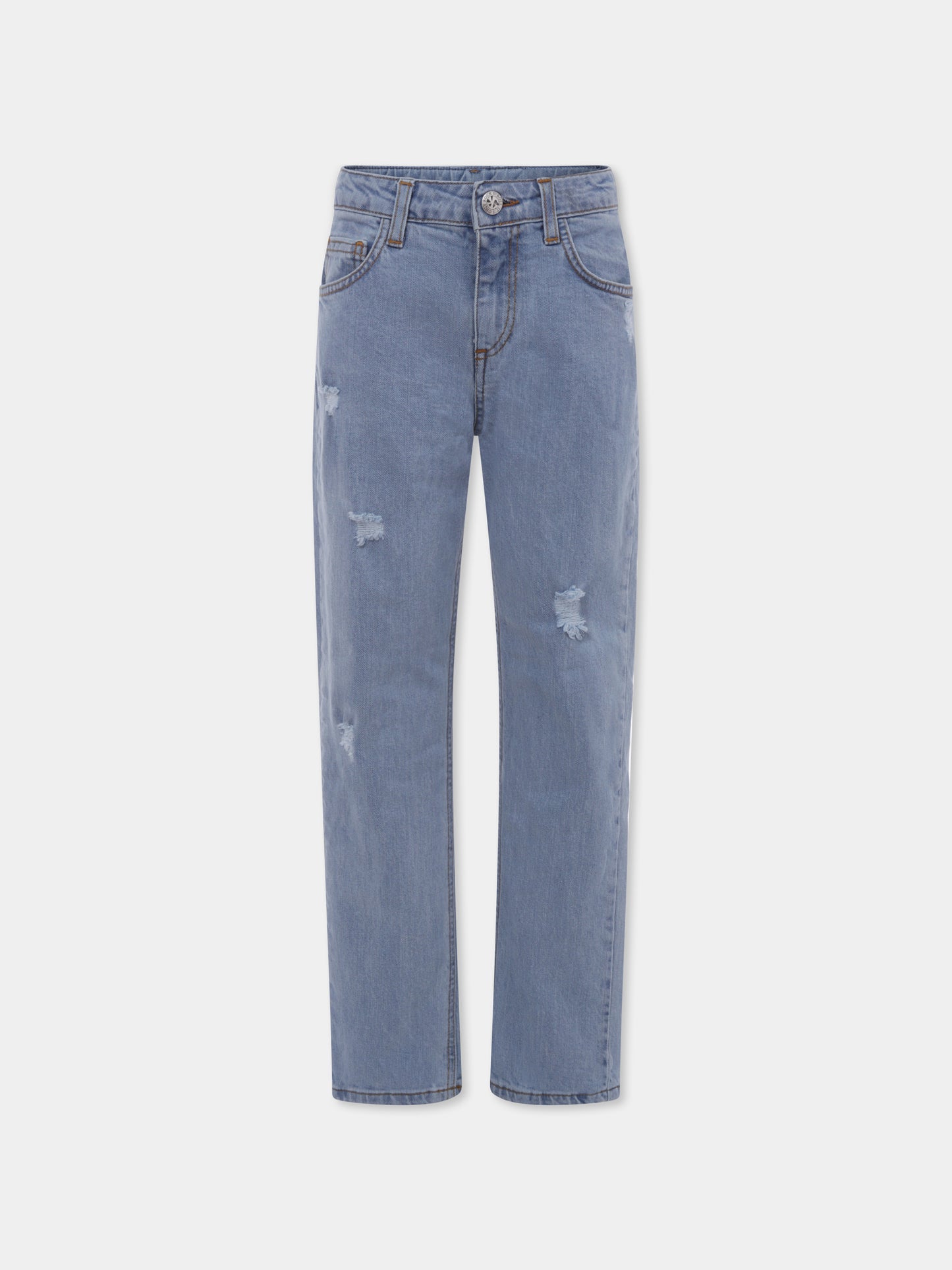 Jeans azzurro per bambino con logo,Richmond,RBP25015JE DENIM BLUE LIGHT