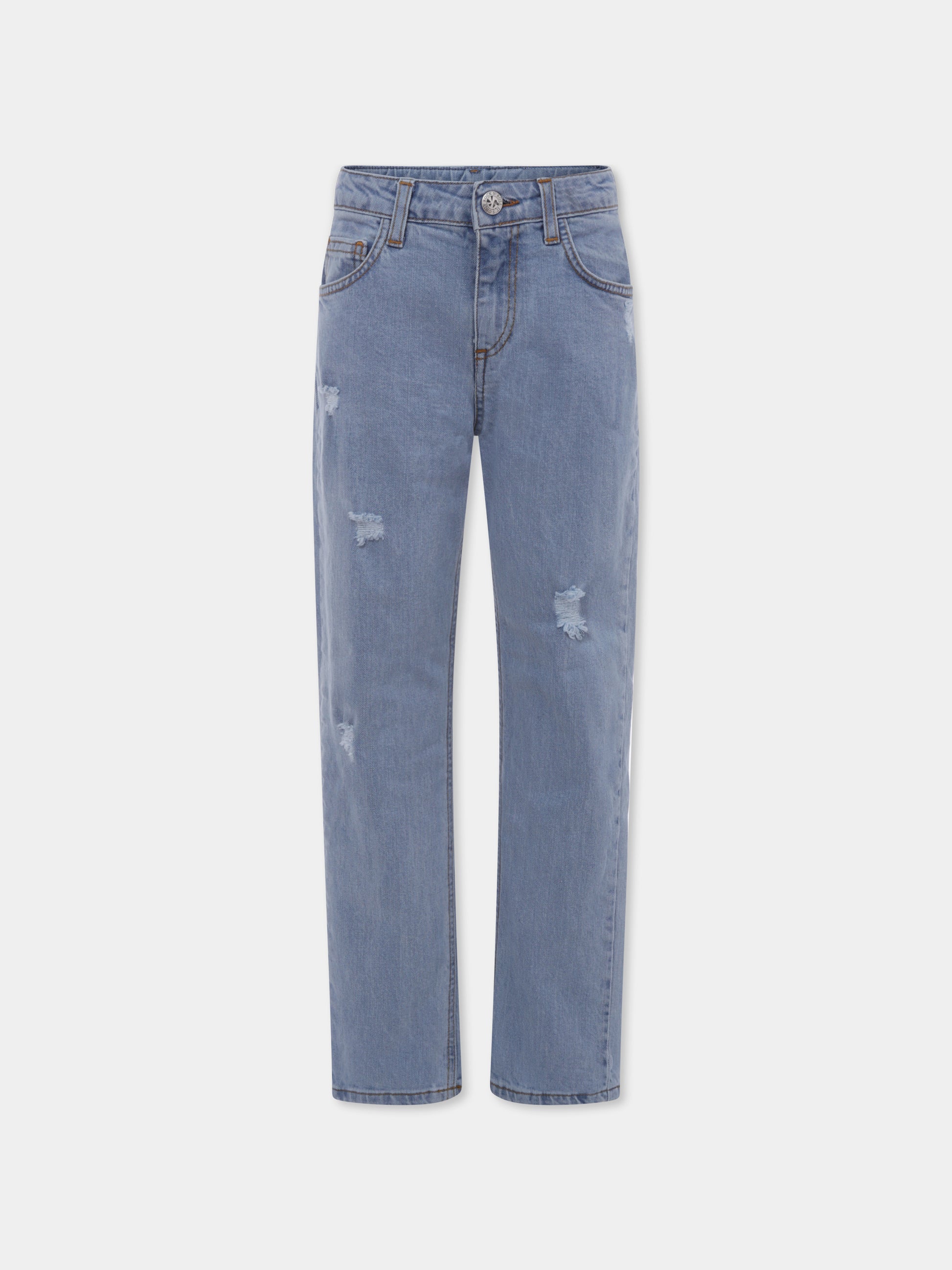 Jeans azzurro per bambino con logo,Richmond,RBP25015JE DENIM BLUE LIGHT