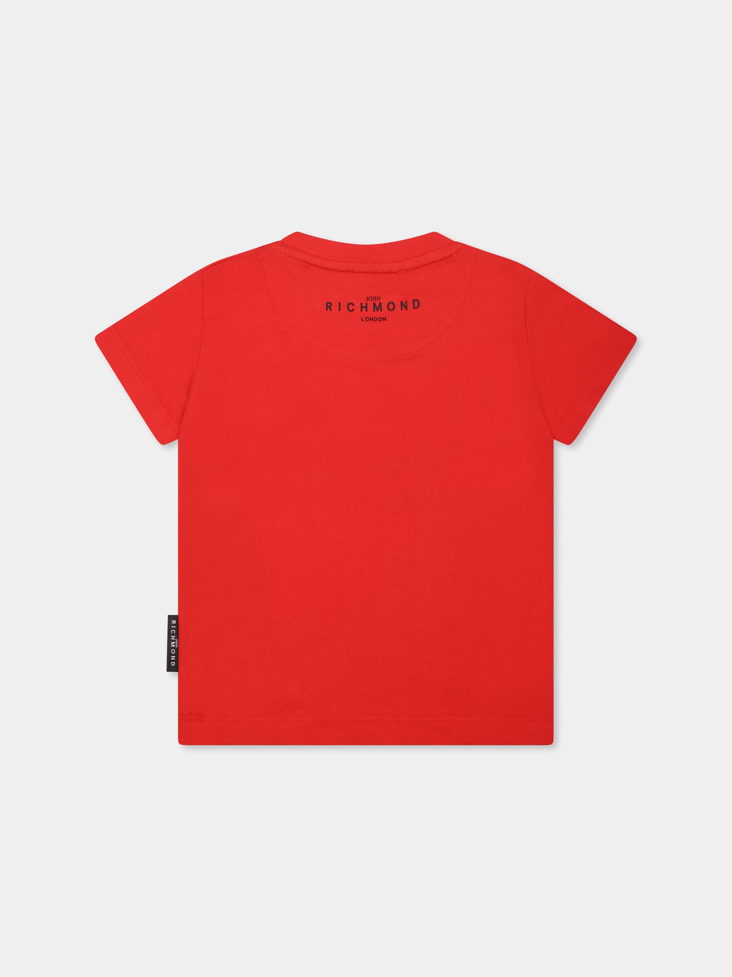T-shirt rossa per neonato con logo,Richmond,RIP25014TS RED