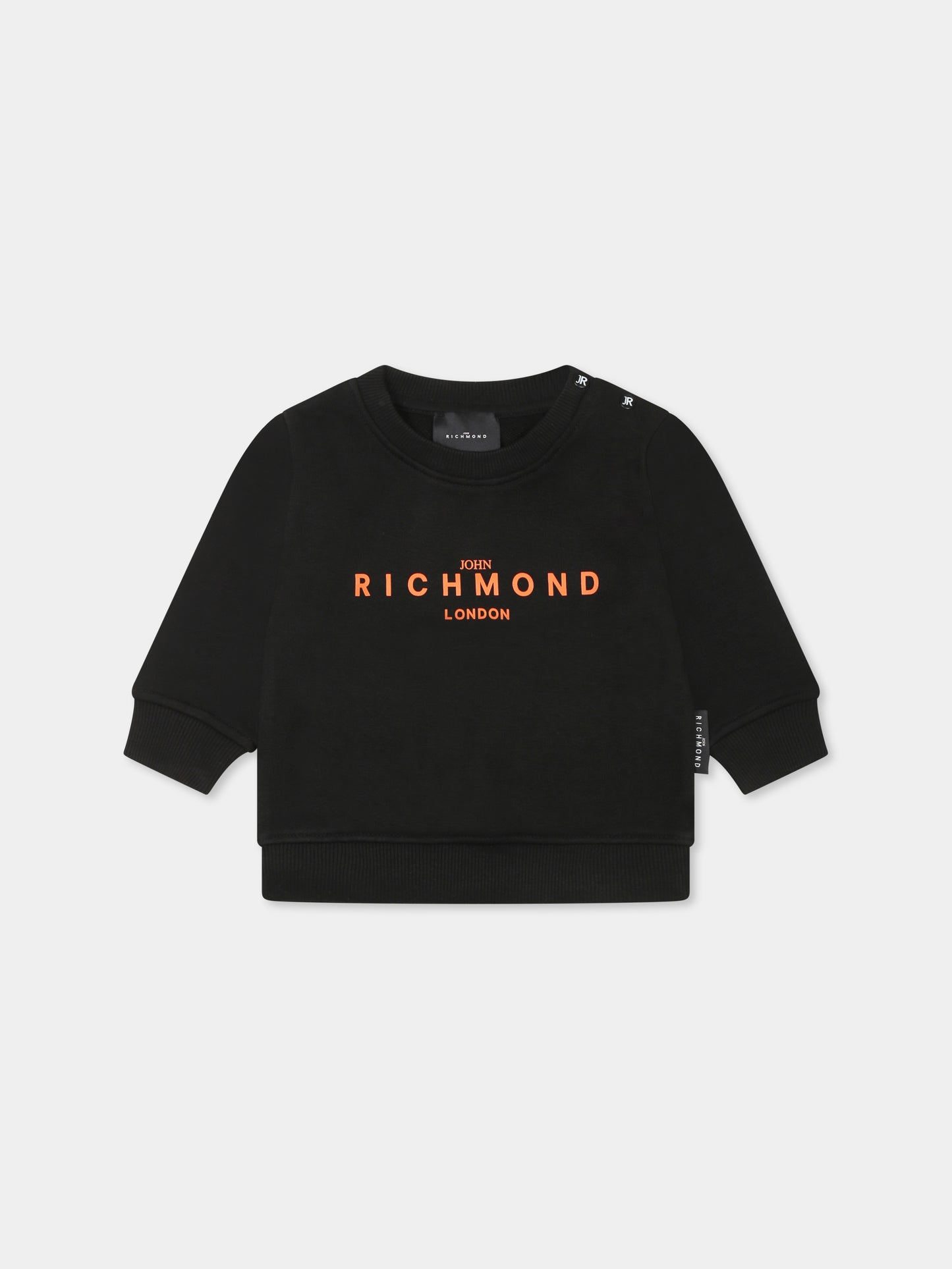 Felpa nera per neonato con logo,Richmond,RIP25016FE BLACK