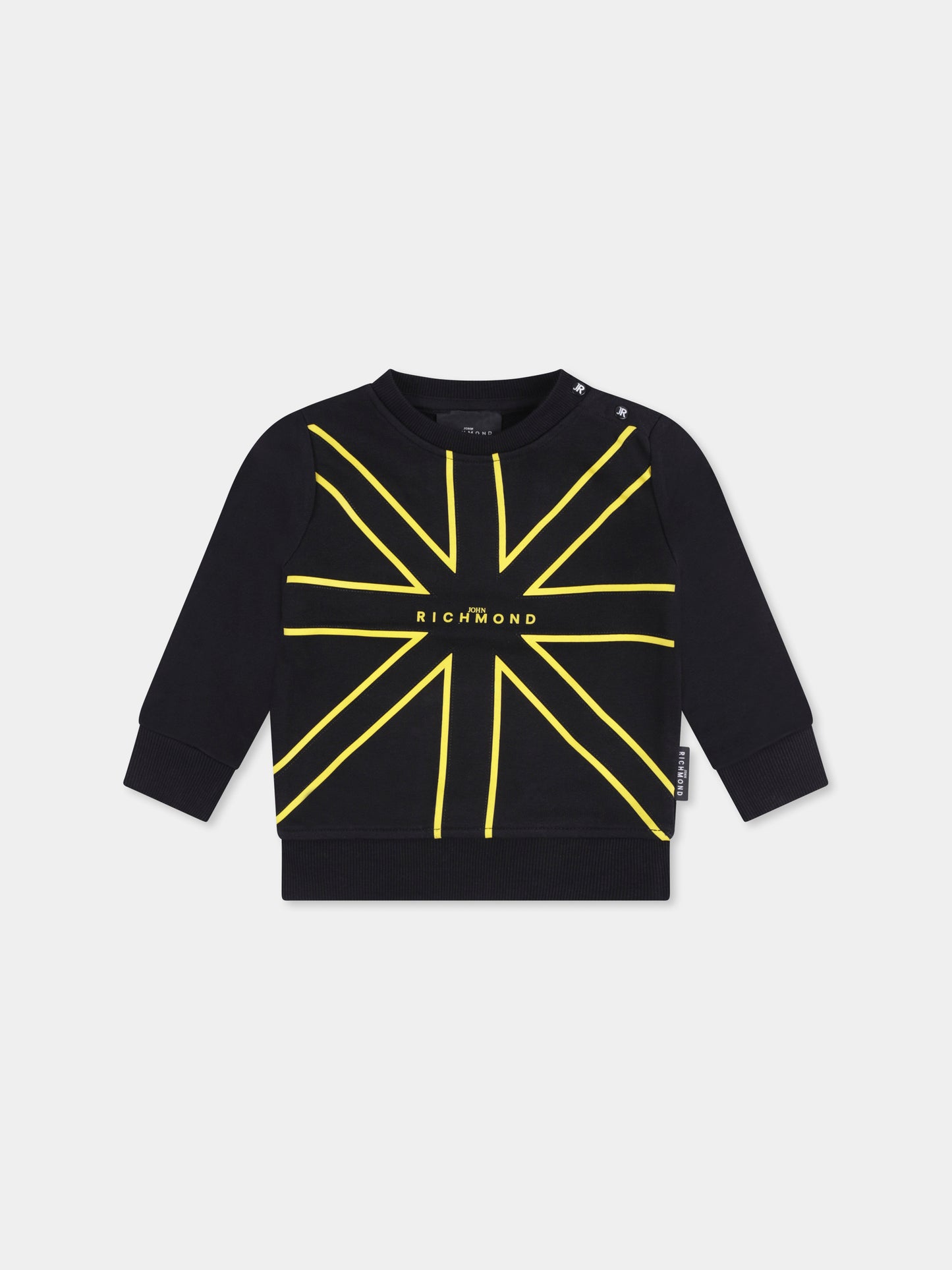 Felpa nera per neonato con logo,Richmond,RIP25078FE BLACK