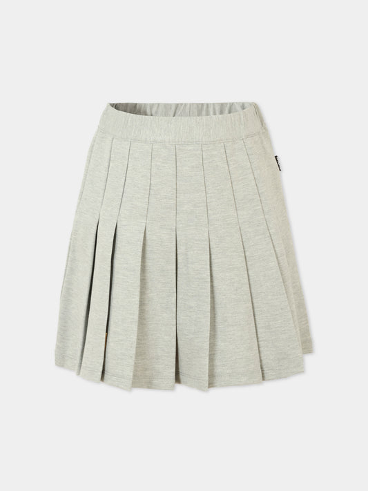 Gonna grigia per bambina,Molo,2W25D103 1046