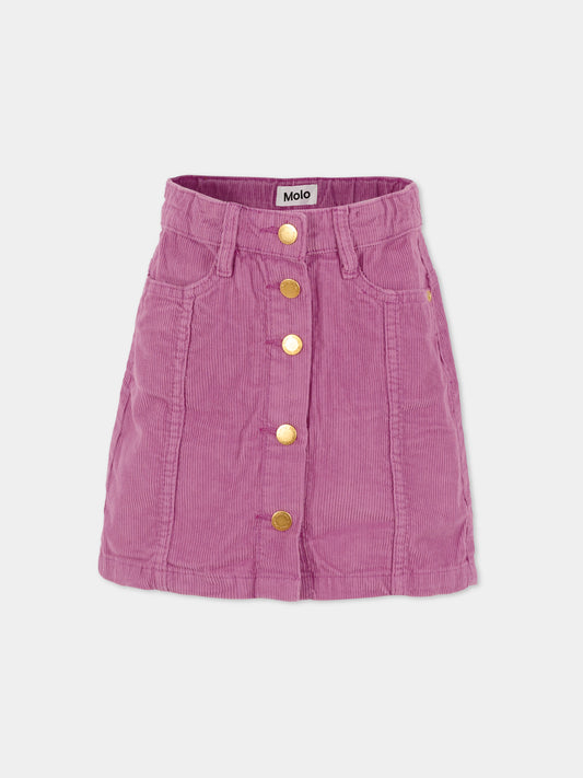 Gonna Bera viola per bambina,Molo,2W25D108 8765