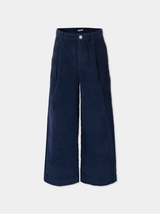 Pantaloni Alaine blu per bambina,Molo,2W25I103 8552