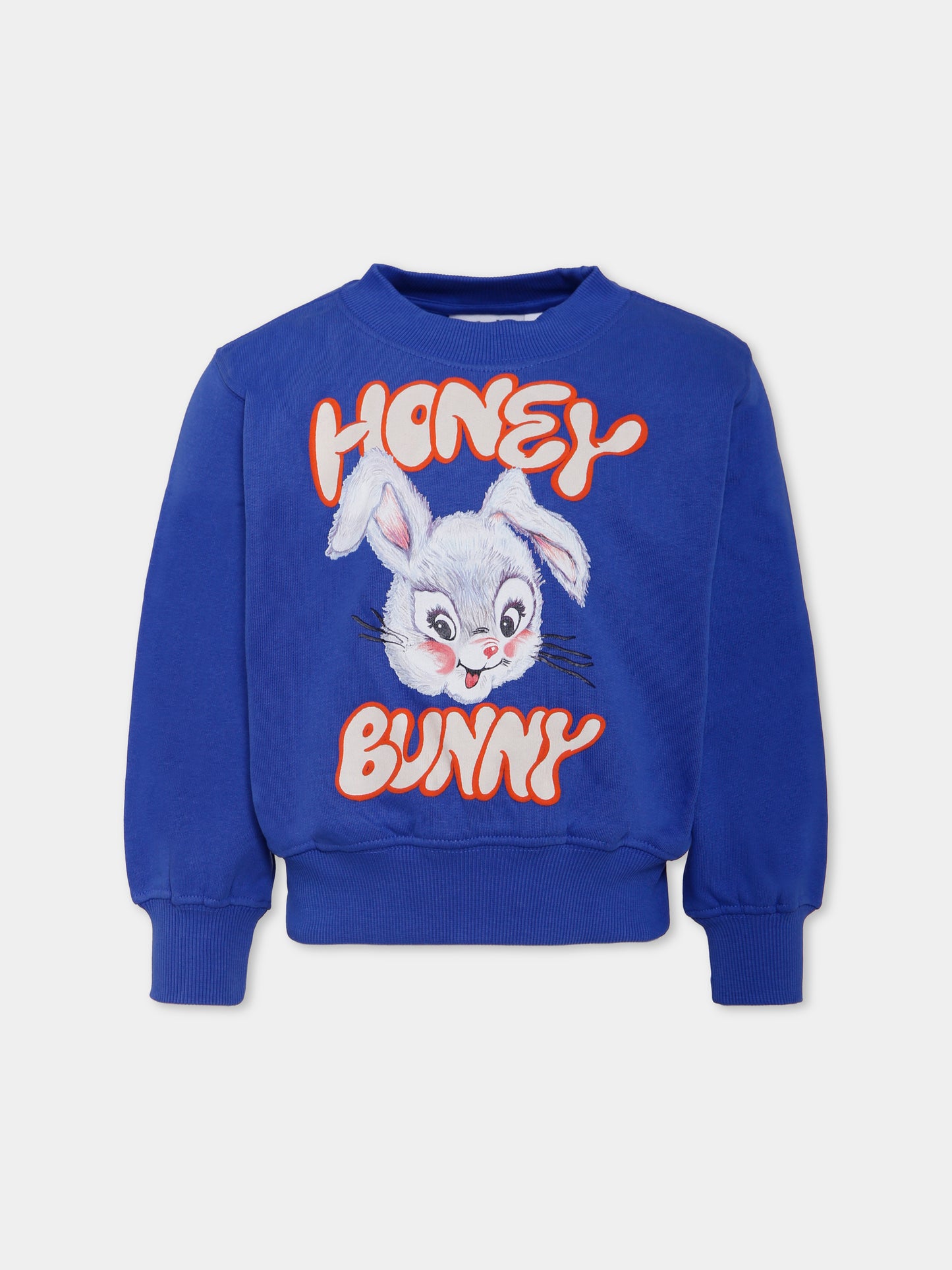 Felpa Marge blu per bambina con coniglio,Molo,2W25J215 5508