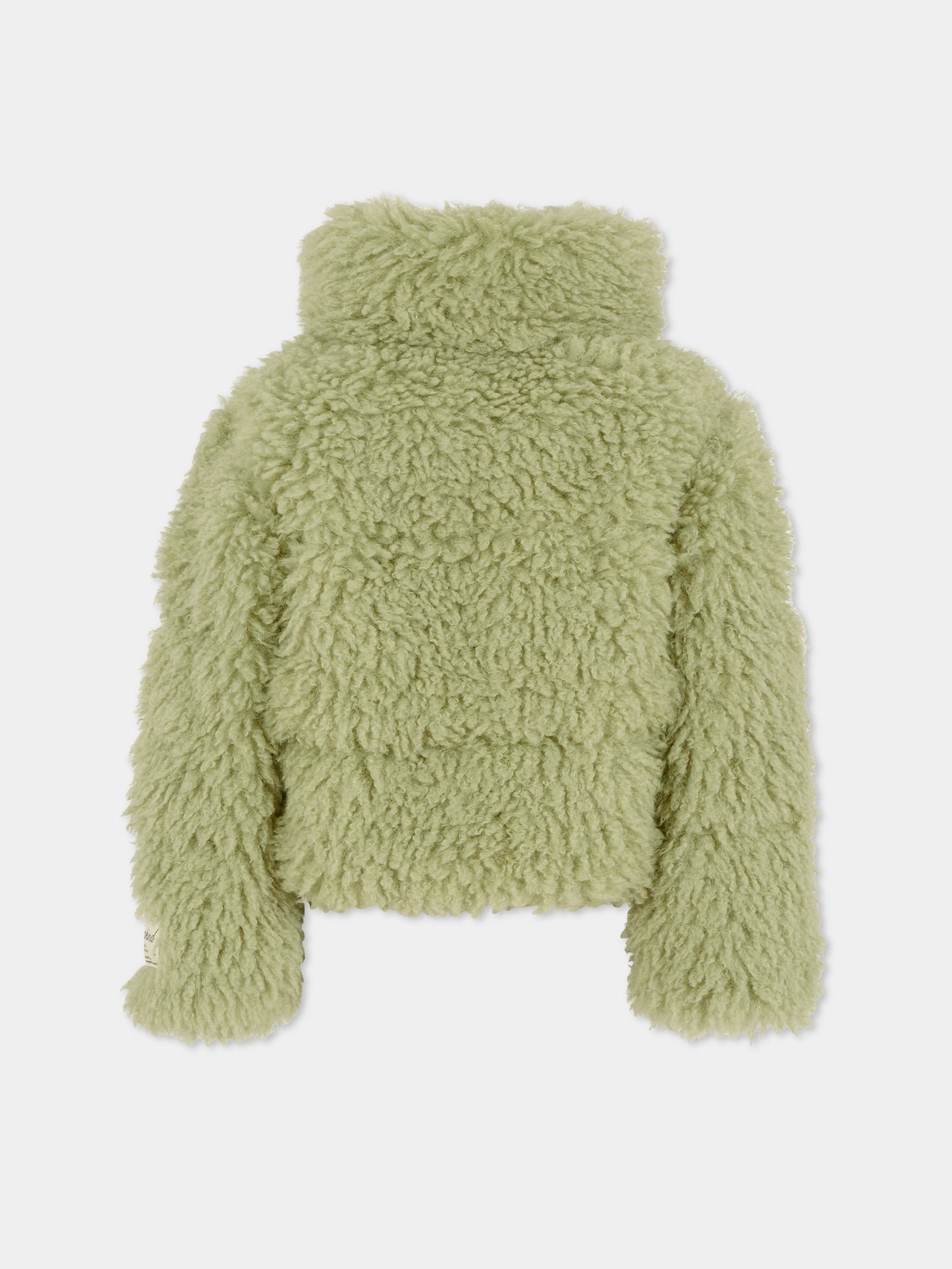 Ecopelliccia Havi verde per bambian con patch,Molo,5W25M326 8371