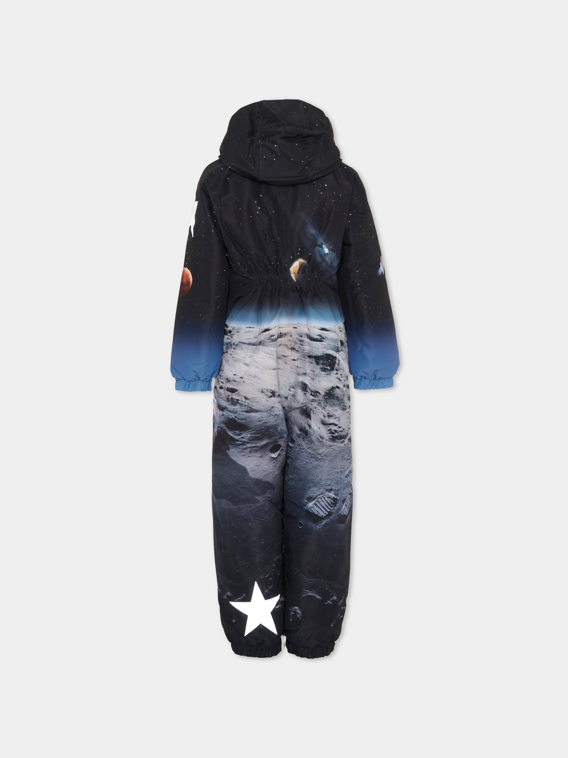 Tuta da neve Polar nera per bambino con stampa spazio,Molo,5W25N202 4950