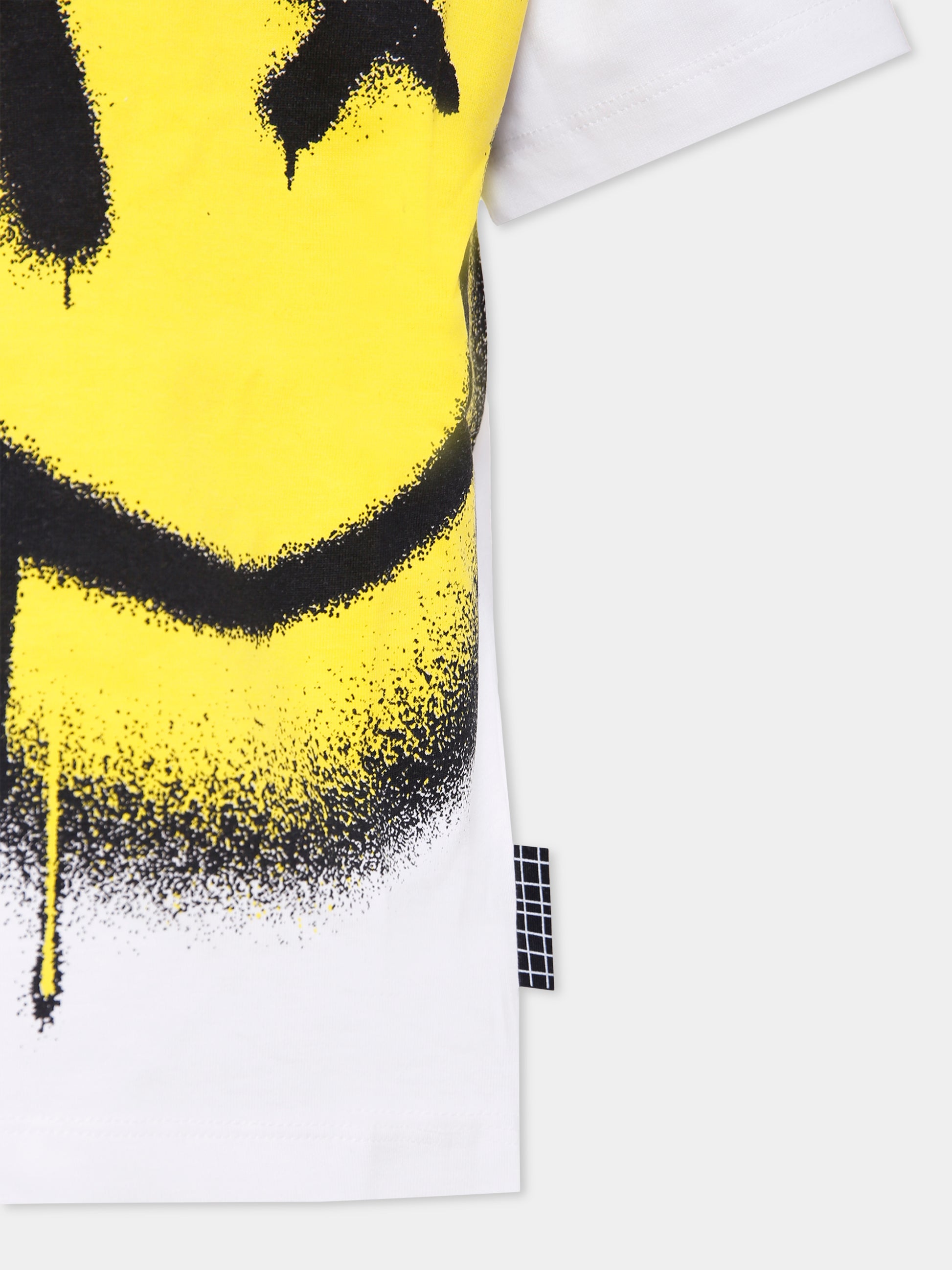 T-shirt Rodney bianca per bambini con smile,Molo,1W25A205 5192