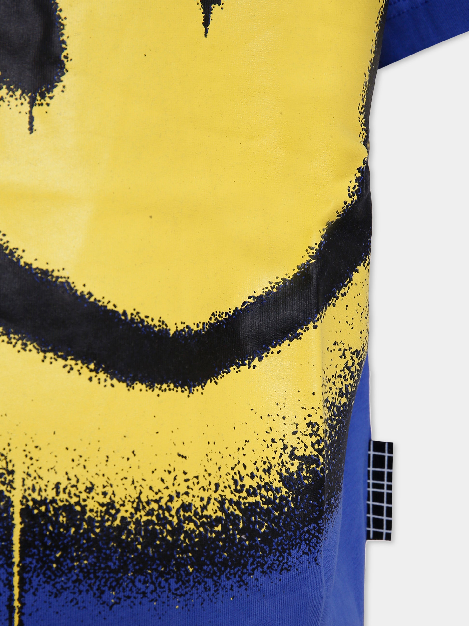 T-shirt Rodney blu per bambino con smile,Molo,1W25A205 5526