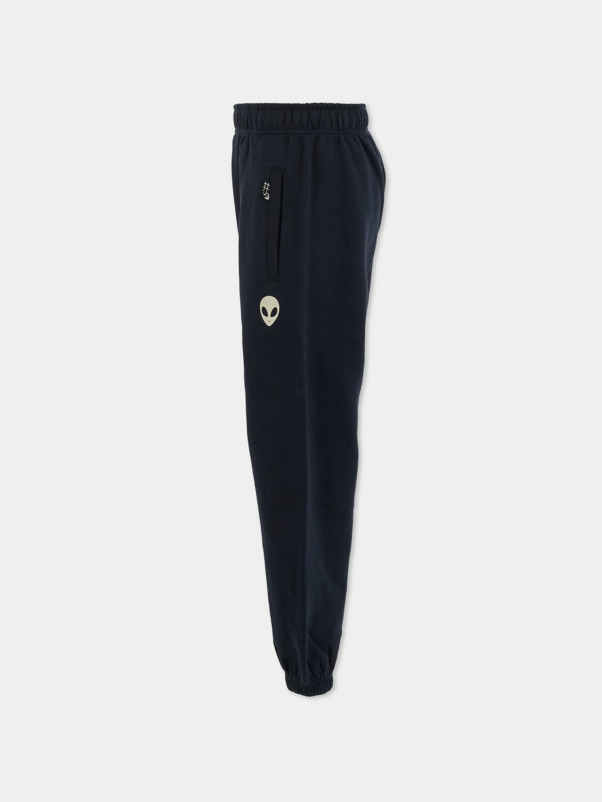 Pantaloni Allen blu per bambino con alieno,Molo,1W25I203 8552
