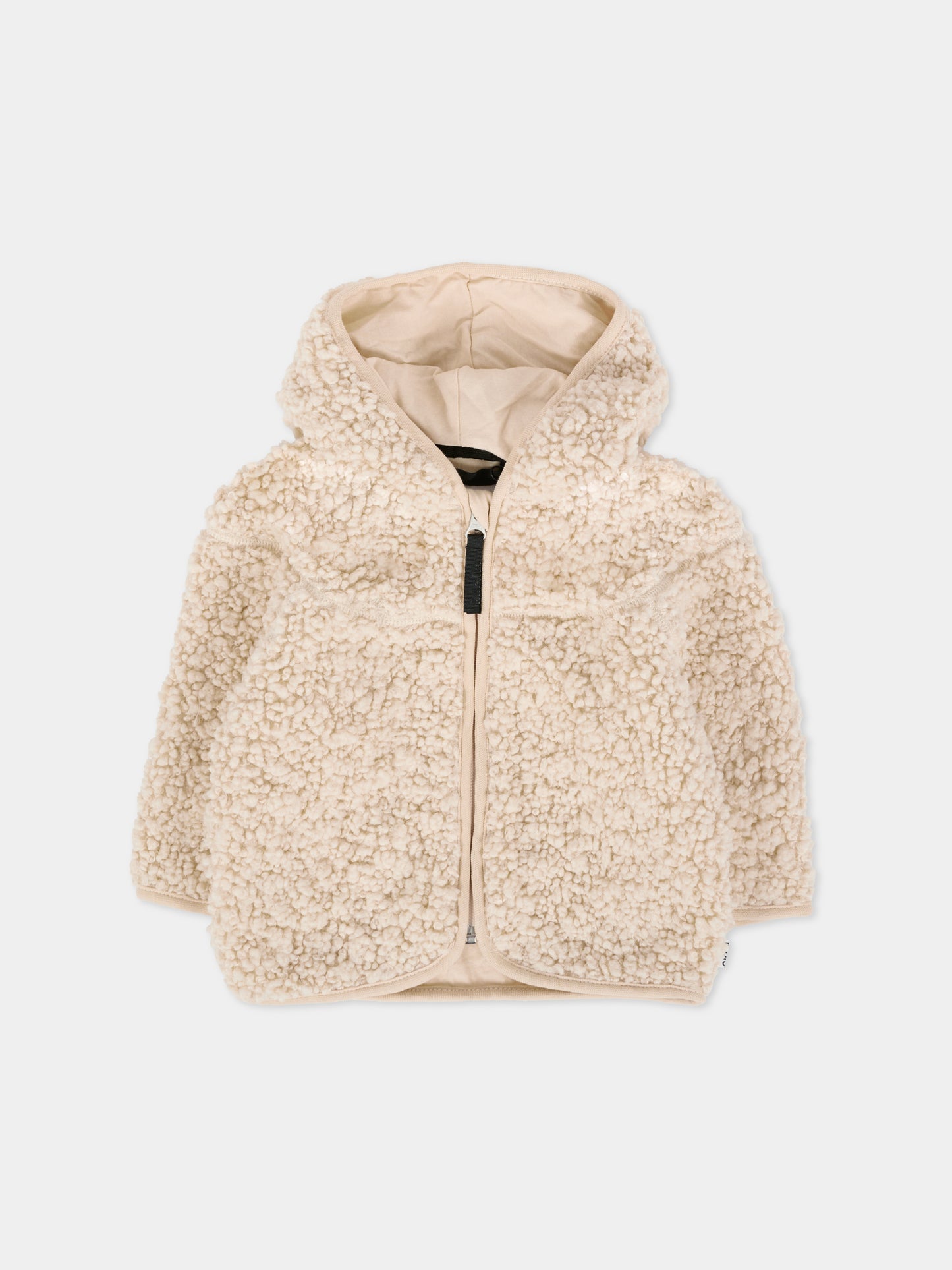 Ecopelliccia Ummi avorio per neonati con orecchie,Molo,5W25L205 5553