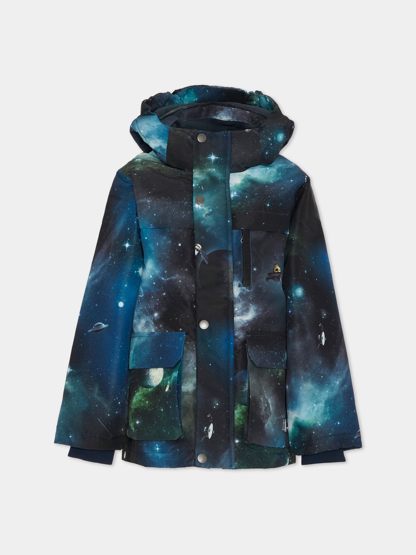 Piumino da neve Heiko blu per bambino con stampa spazio,Molo,5W25M307 9412