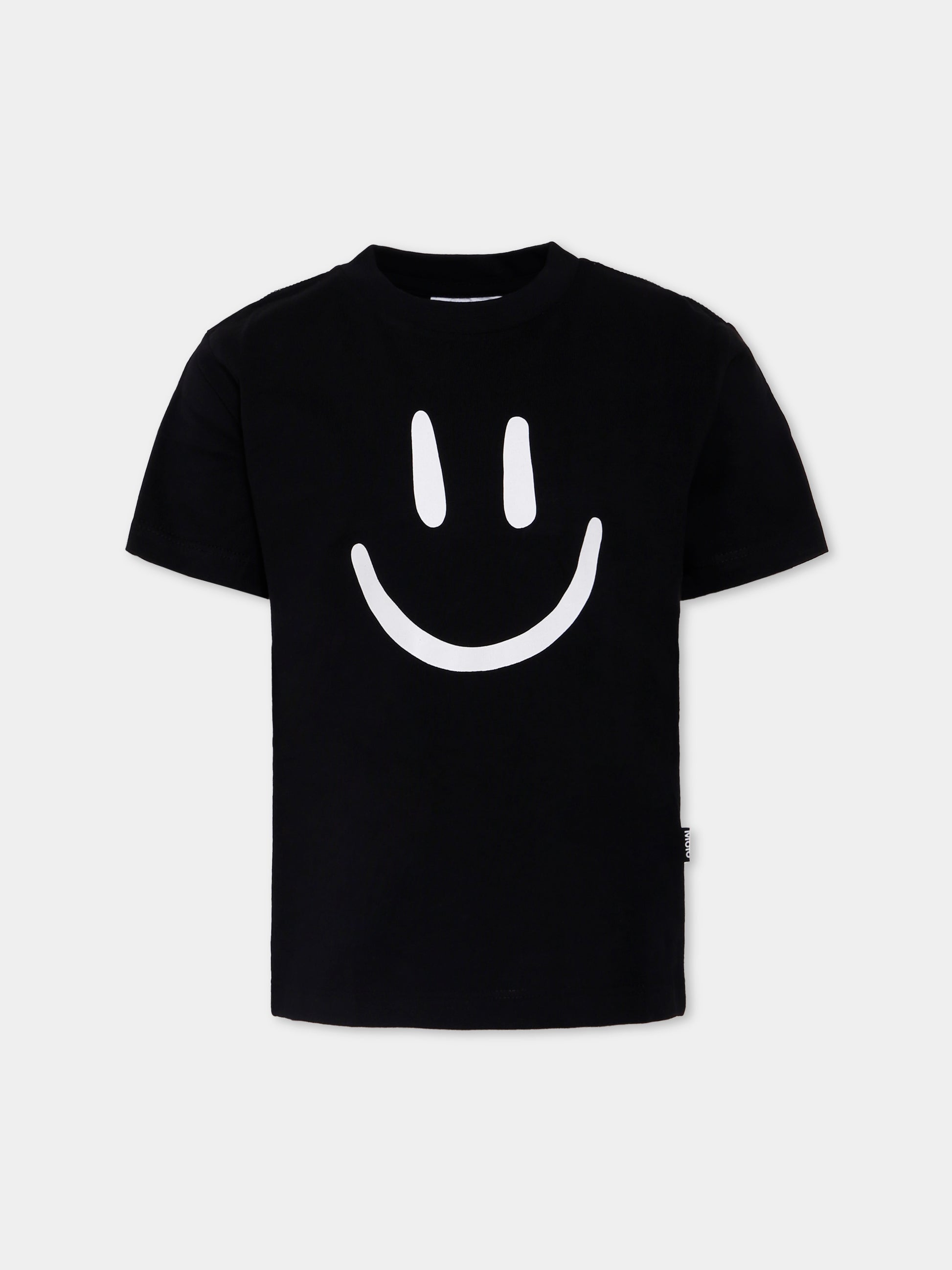T-shirt Roxo nera per bambini con smile,Molo,6W25A201 0099